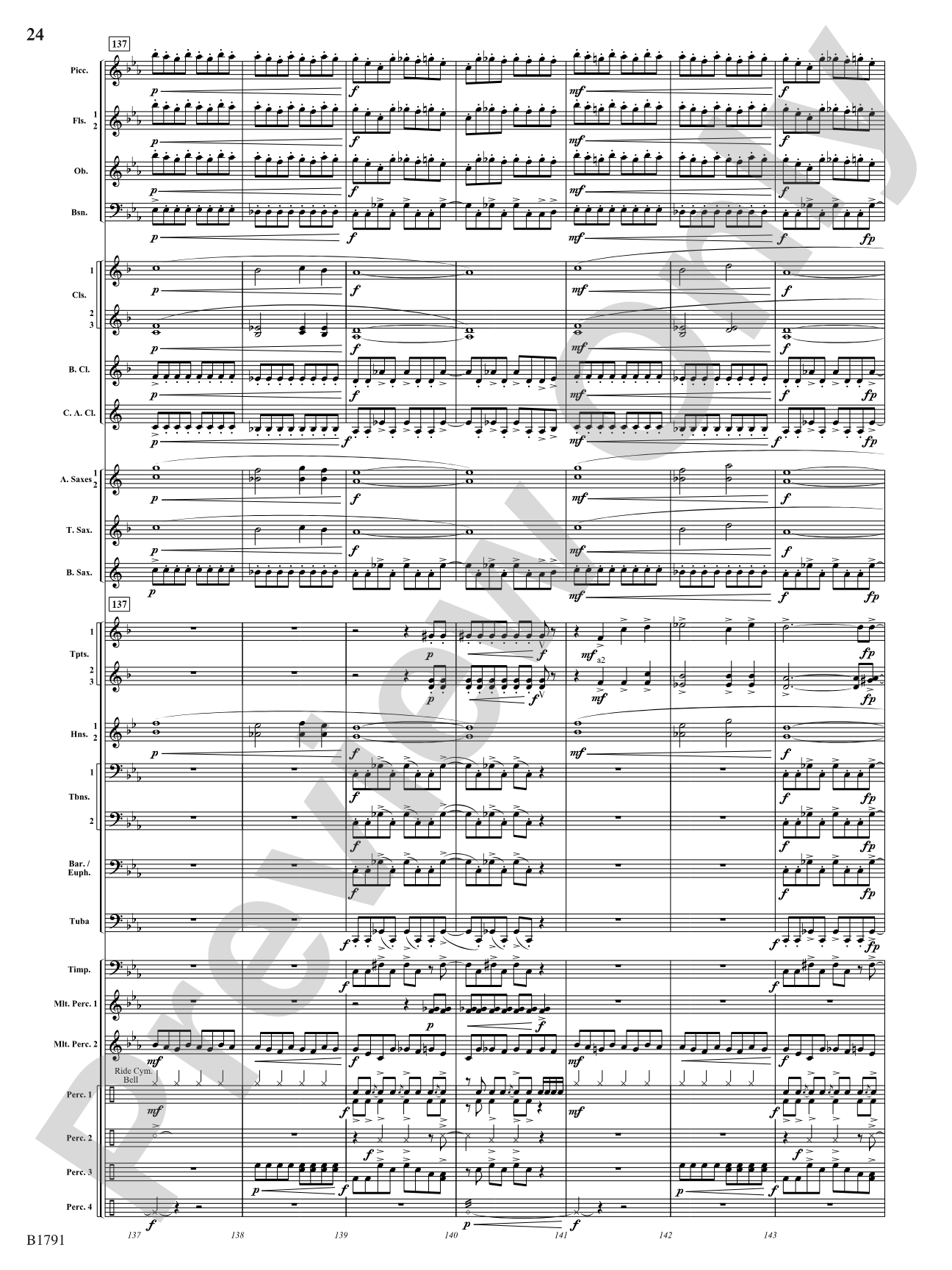 Thrash: Concert Band Conductor Score & Parts