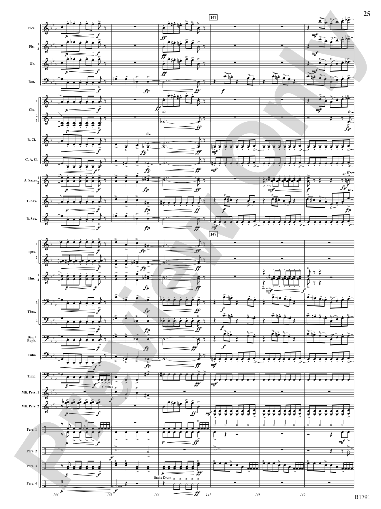 Thrash: Concert Band Conductor Score & Parts