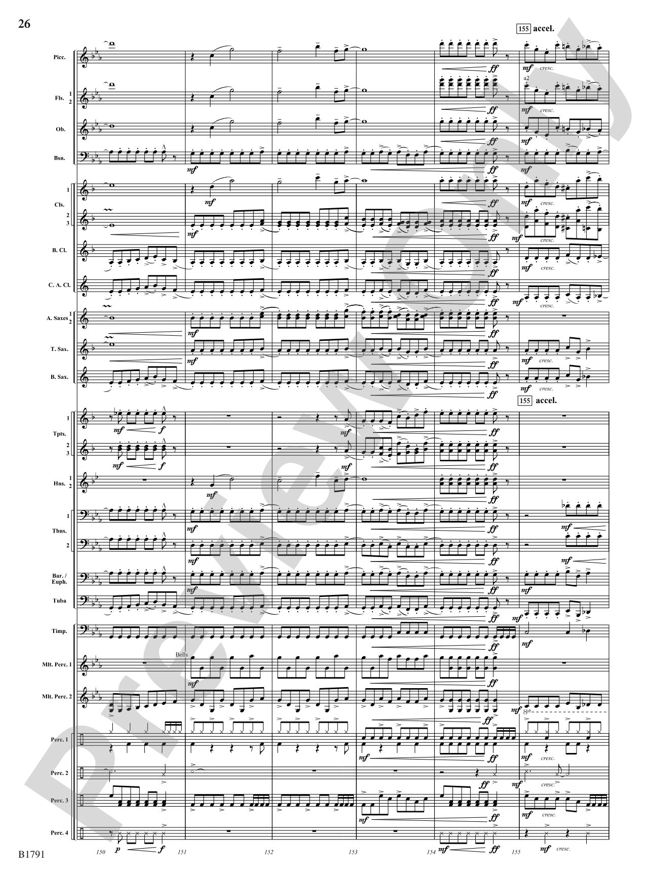 Thrash: Concert Band Conductor Score & Parts