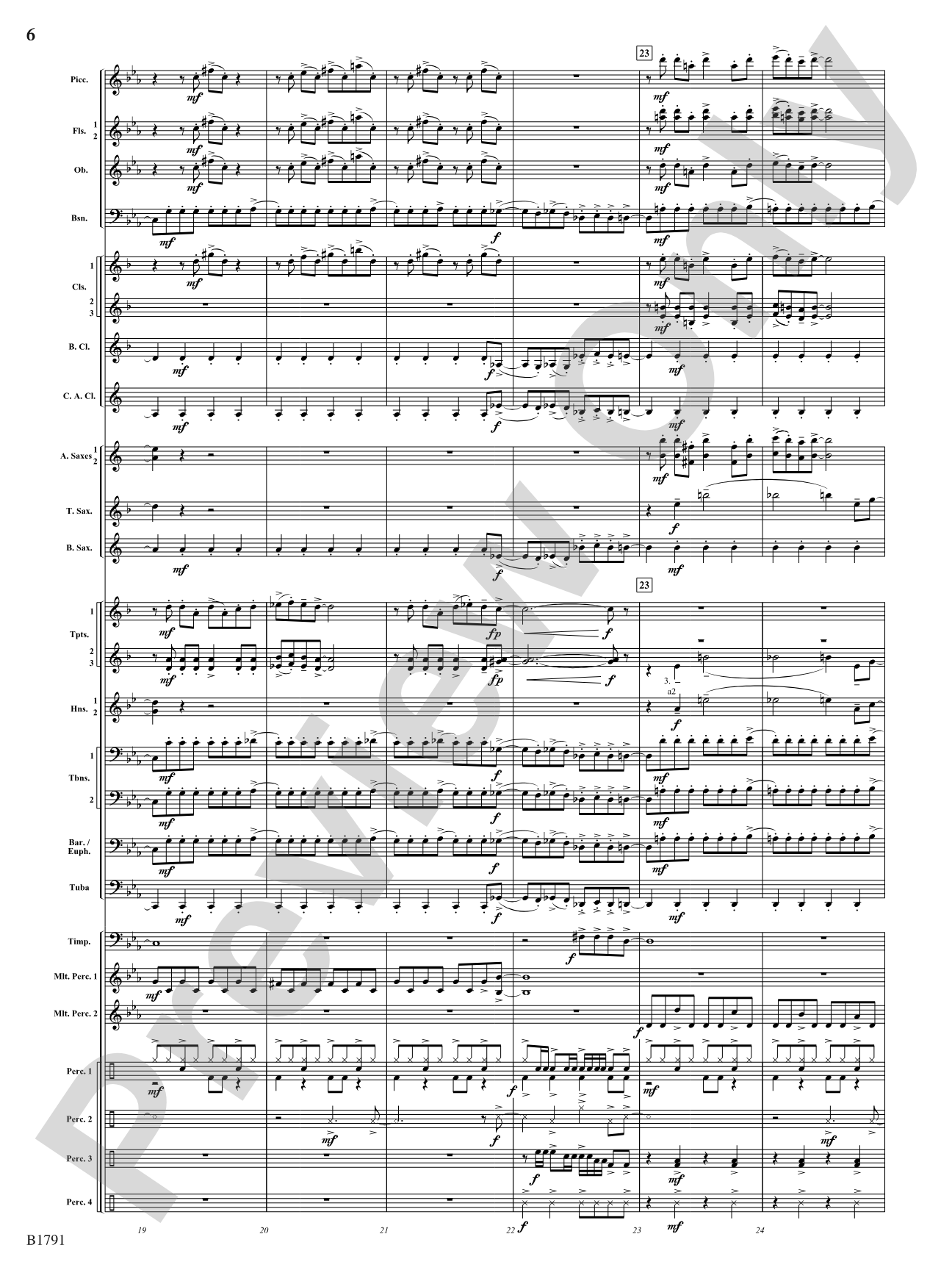 Thrash: Concert Band Conductor Score & Parts