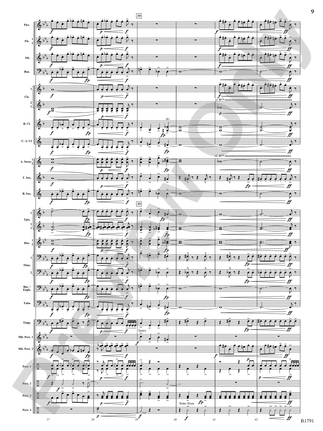 Thrash: Concert Band Conductor Score & Parts