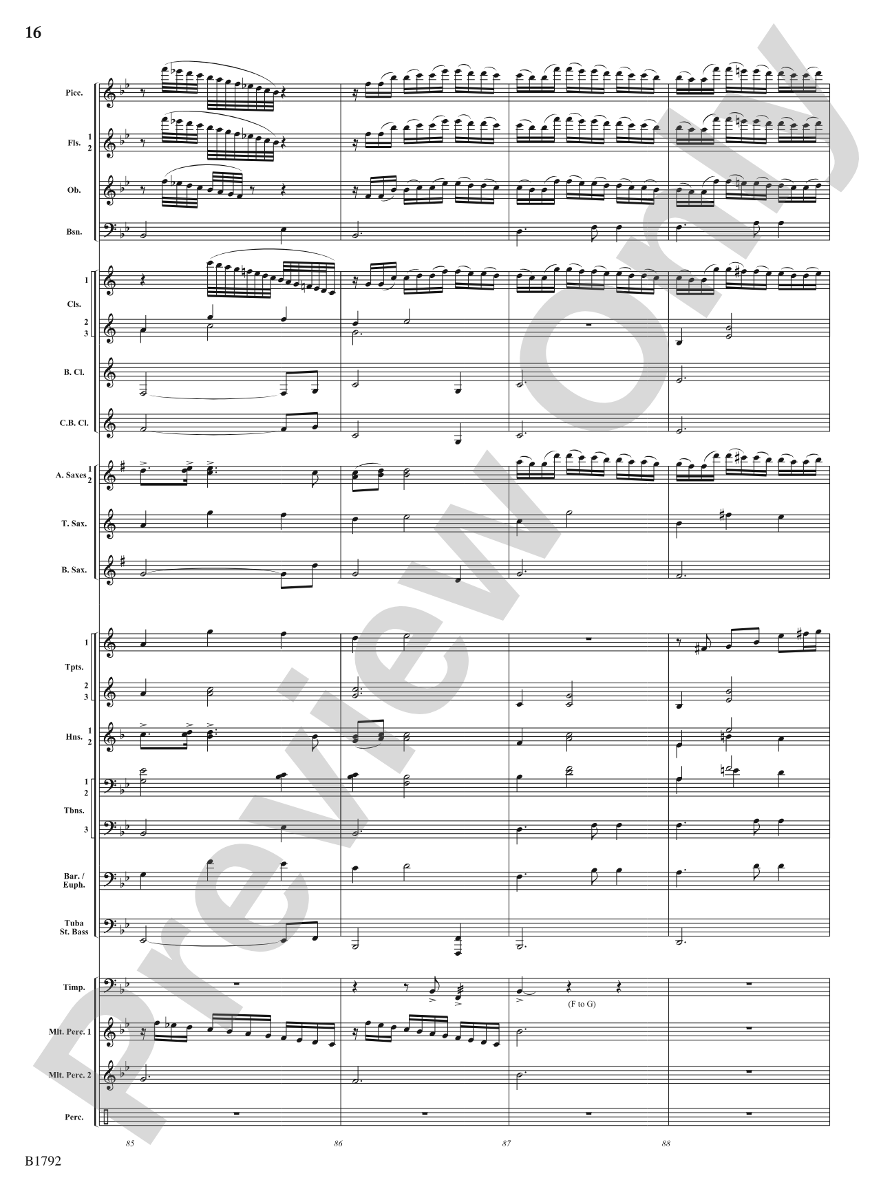 Miles of Blue: Concert Band Conductor Score & Parts