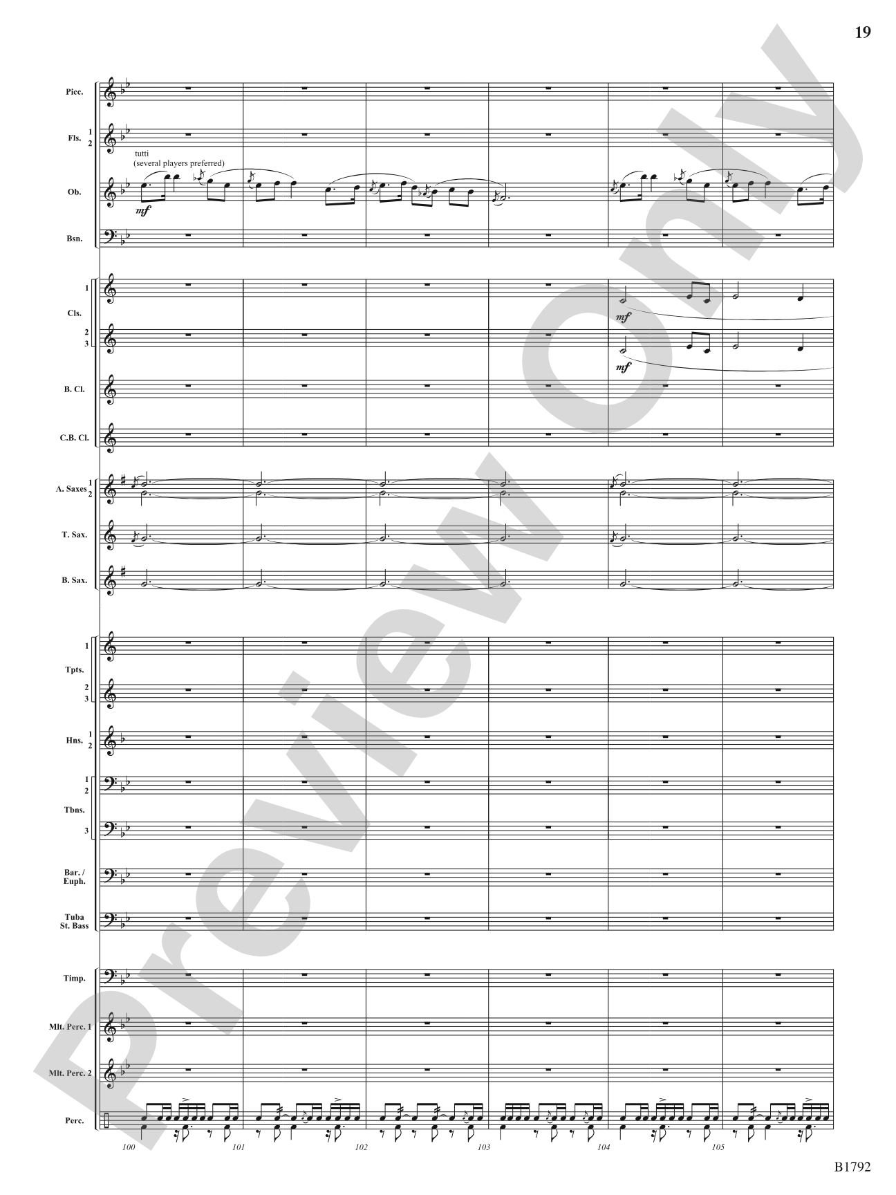 Miles of Blue: Concert Band Conductor Score & Parts
