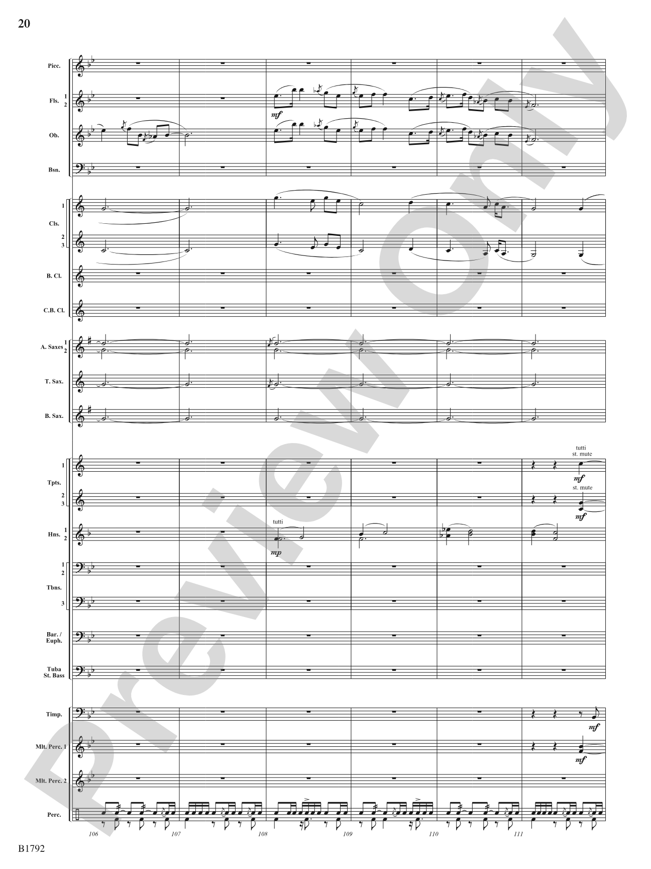 Miles of Blue: Concert Band Conductor Score & Parts