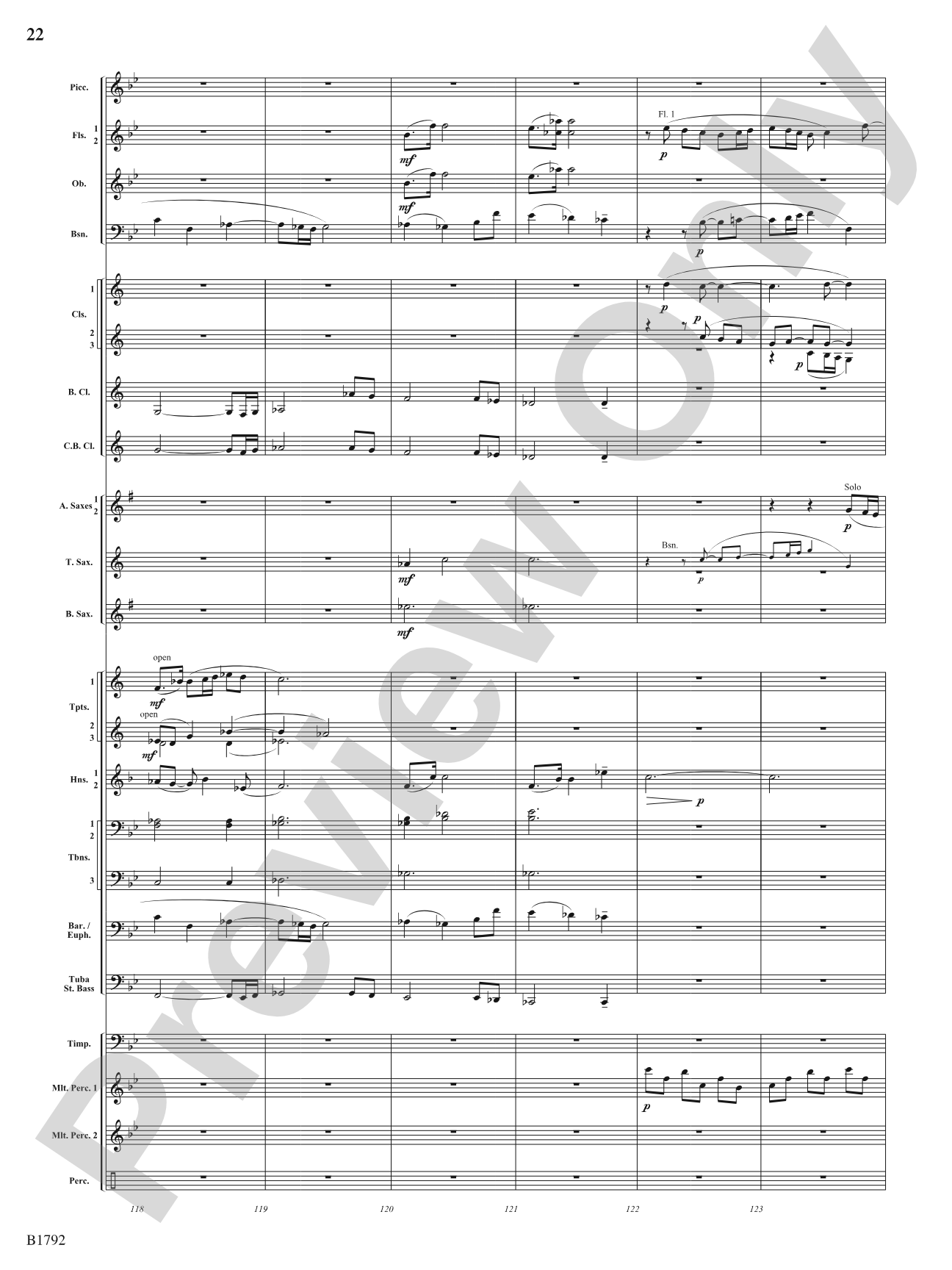 Miles of Blue: Concert Band Conductor Score & Parts