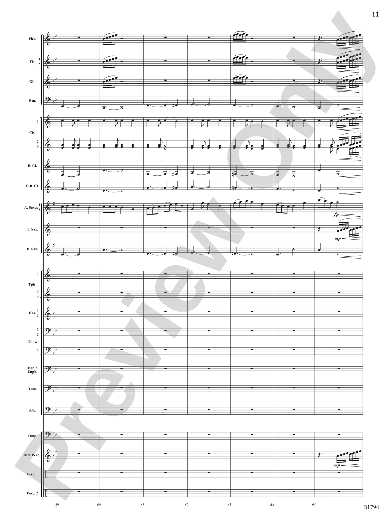 American Dance Episode: Concert Band Conductor Score & Parts