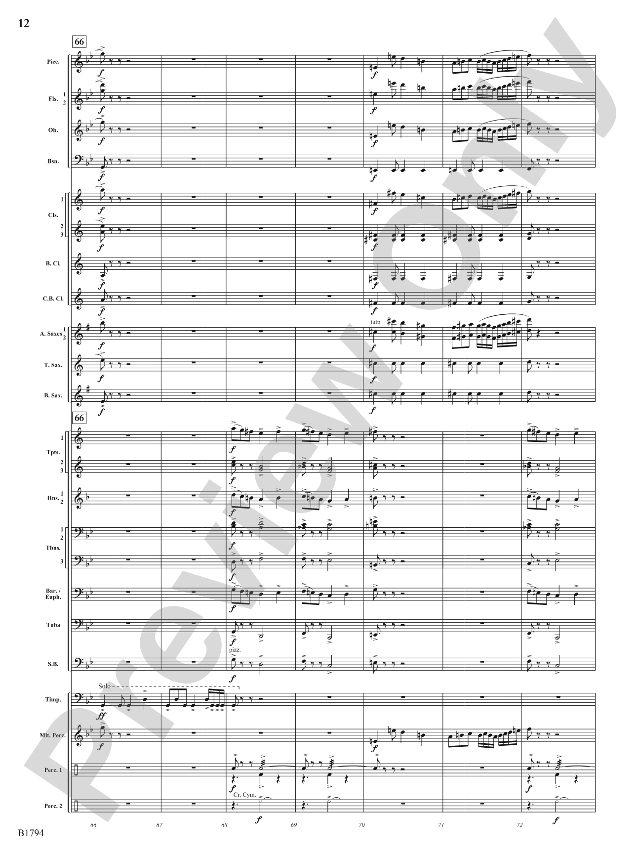 American Dance Episode: Concert Band Conductor Score & Parts