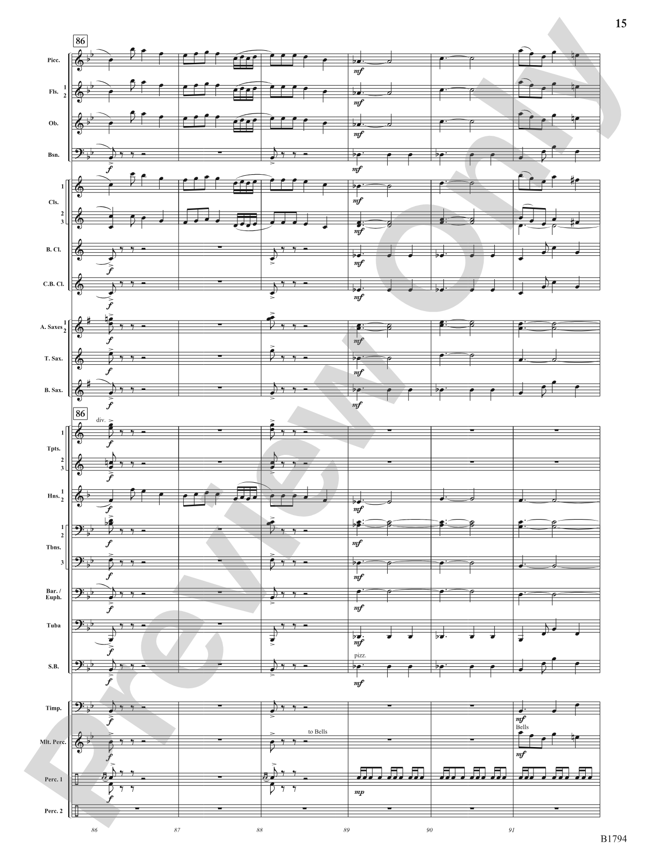 American Dance Episode: Concert Band Conductor Score & Parts