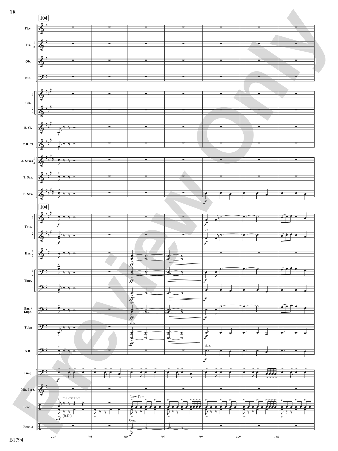 American Dance Episode: Concert Band Conductor Score & Parts