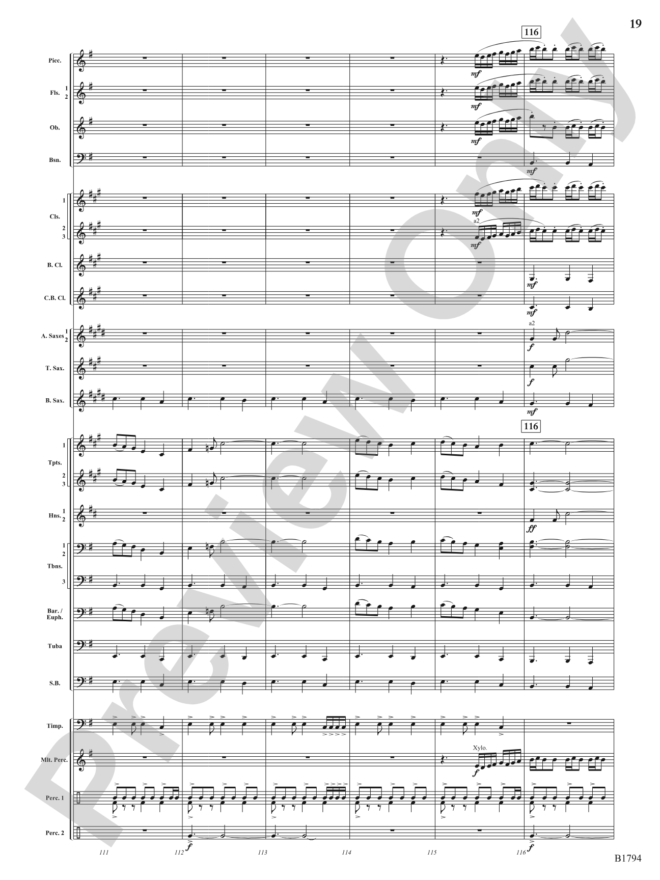 American Dance Episode: Concert Band Conductor Score & Parts