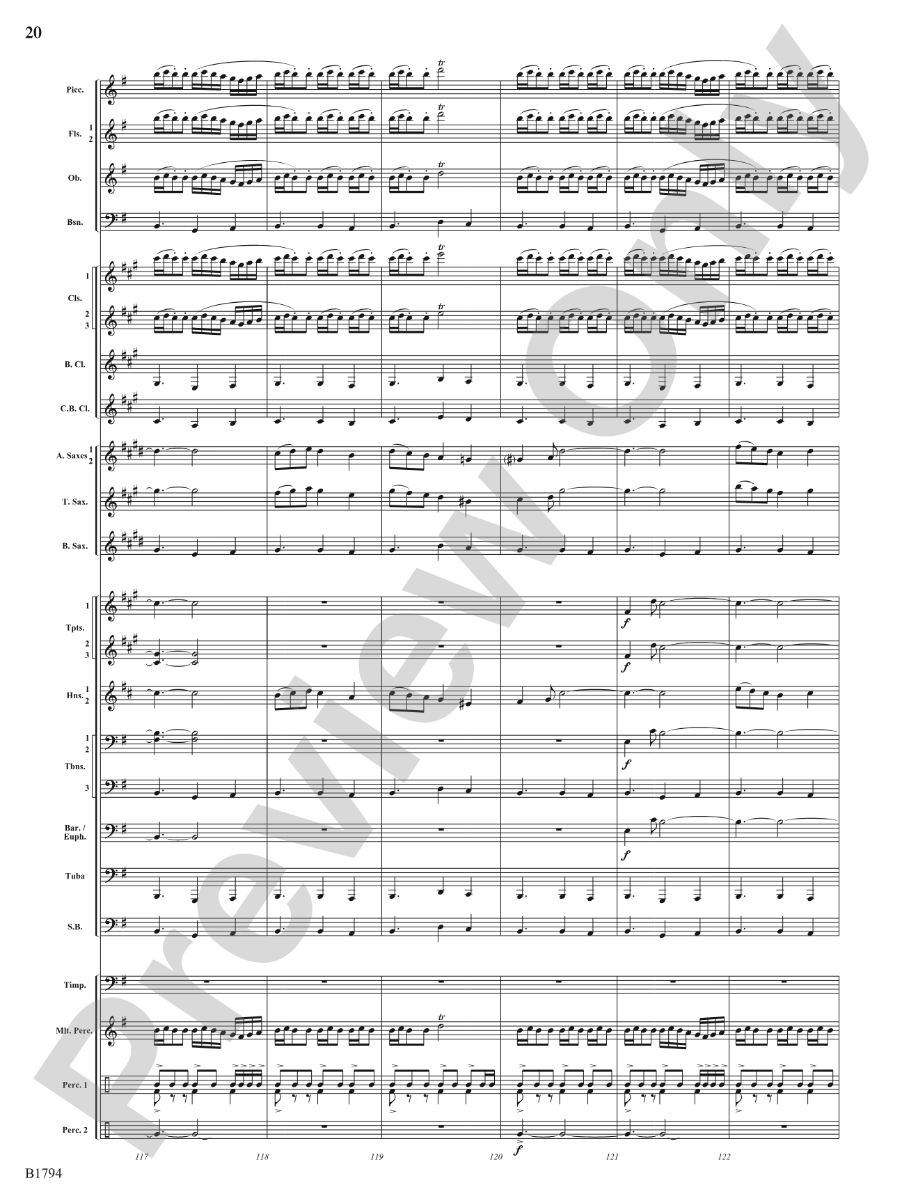 American Dance Episode: Concert Band Conductor Score & Parts