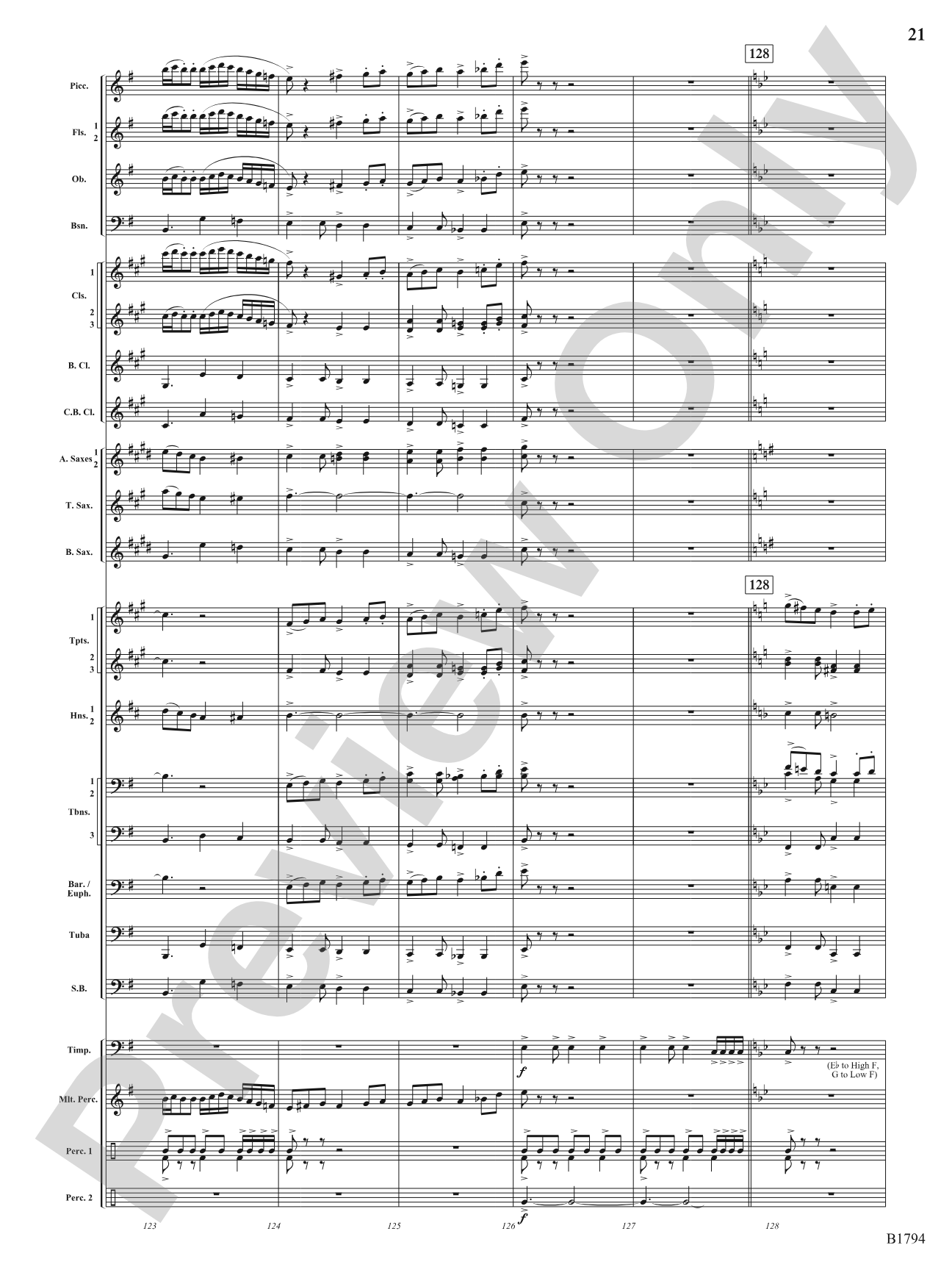 American Dance Episode: Concert Band Conductor Score & Parts