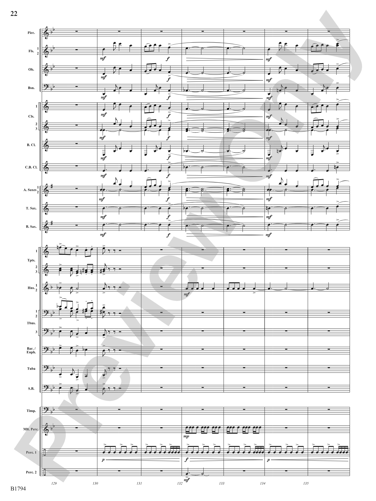 American Dance Episode: Concert Band Conductor Score & Parts