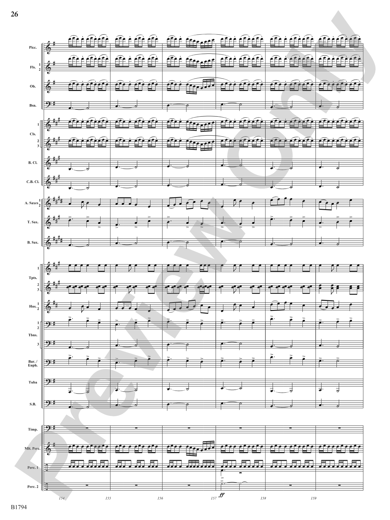 American Dance Episode: Concert Band Conductor Score & Parts