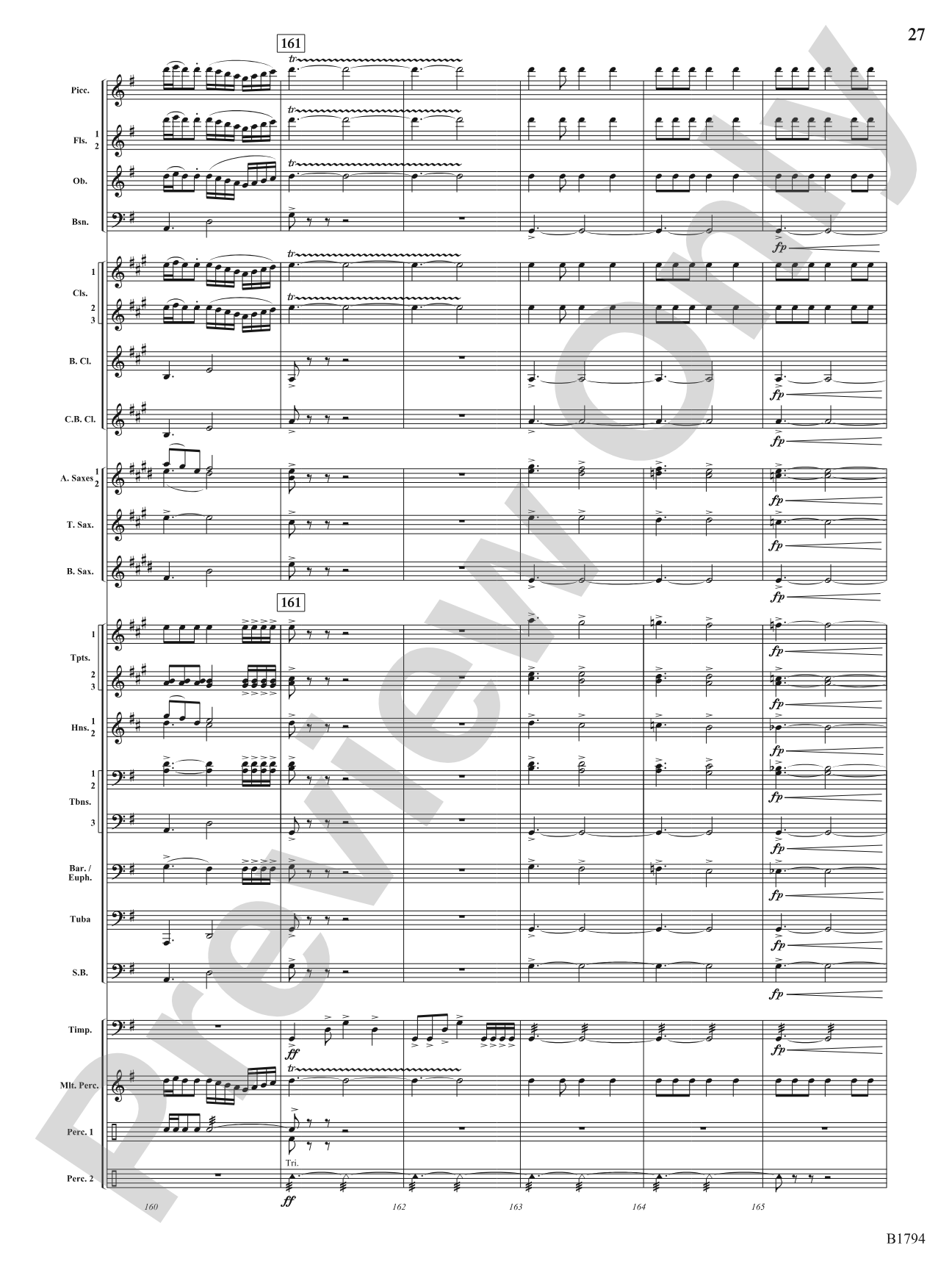 American Dance Episode: Concert Band Conductor Score & Parts