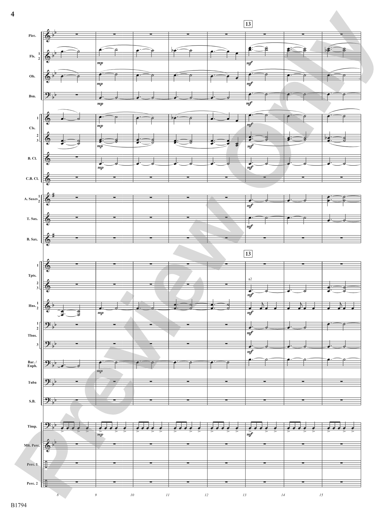 American Dance Episode: Concert Band Conductor Score & Parts