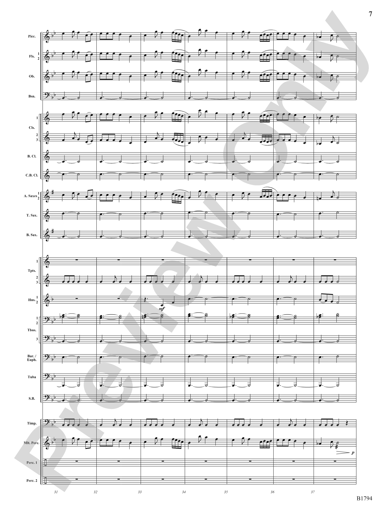 American Dance Episode: Concert Band Conductor Score & Parts