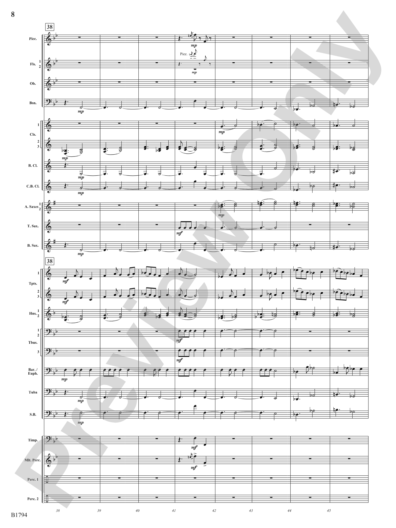 American Dance Episode: Concert Band Conductor Score & Parts