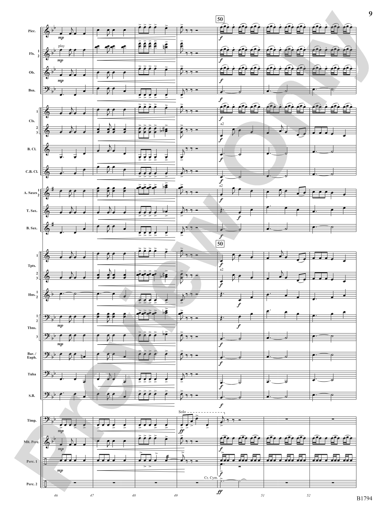 American Dance Episode: Concert Band Conductor Score & Parts