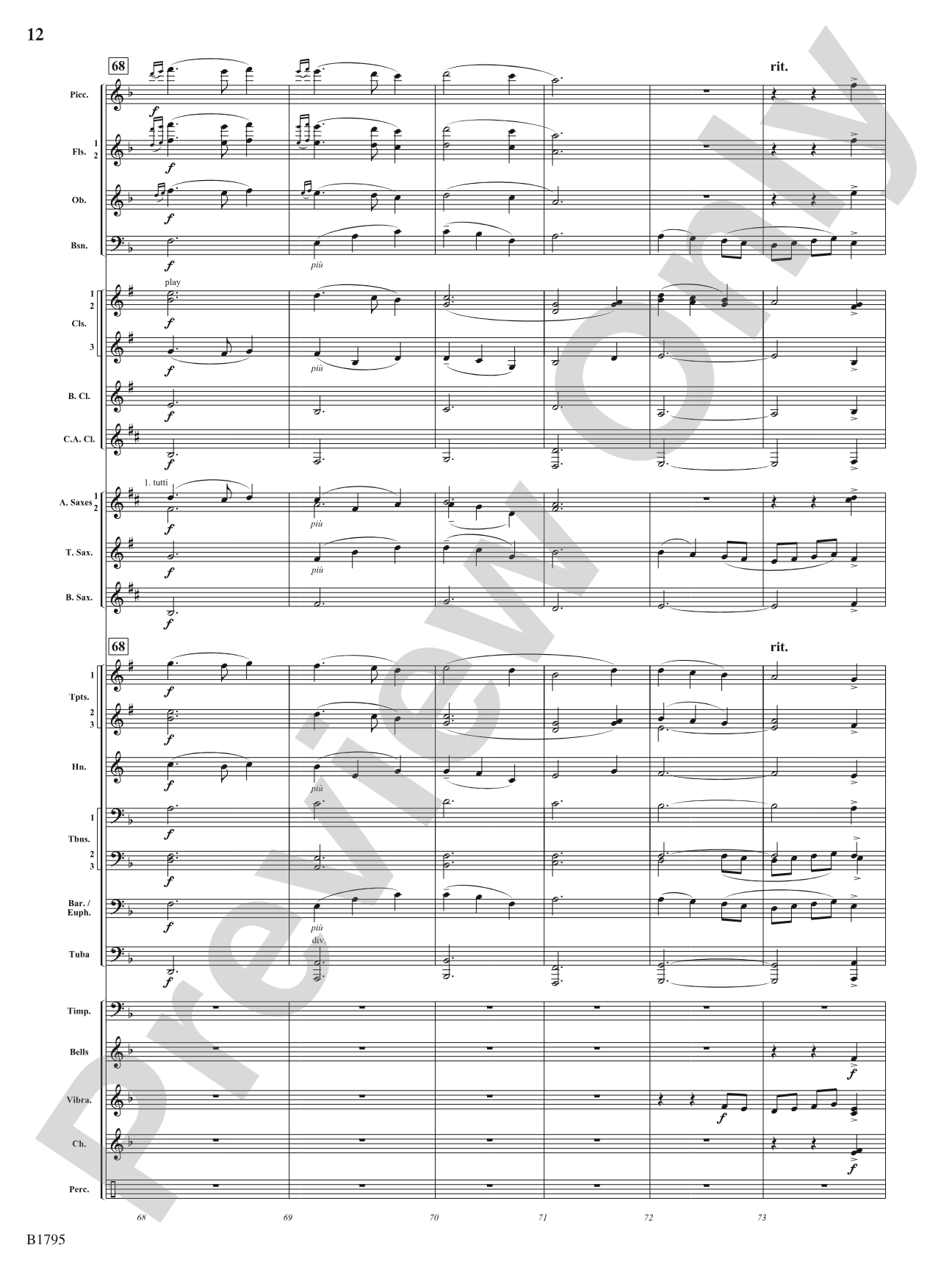 Brigid's Cross: Concert Band Conductor Score & Parts