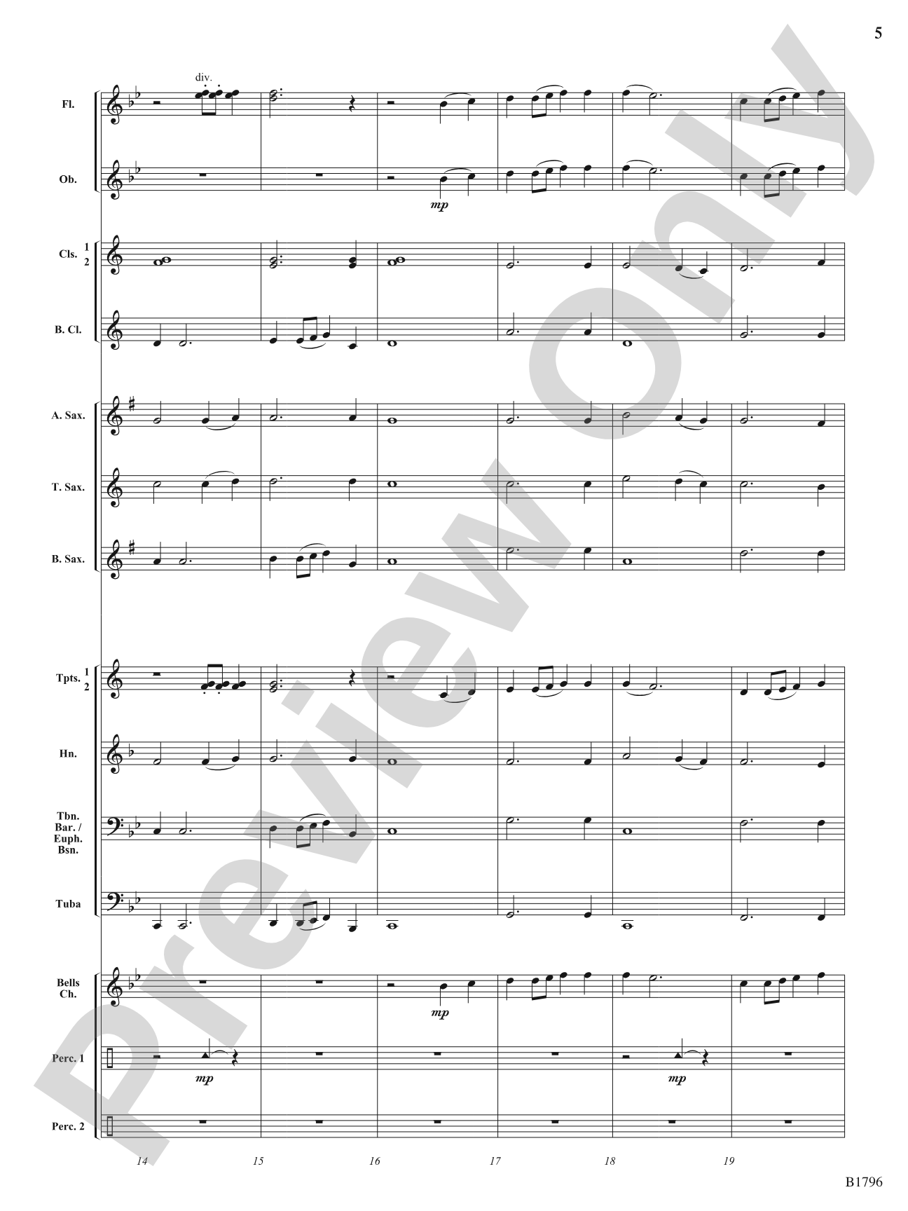 I Wandered Lonely as a Cloud (on a poem by William Wordsworth): Concert Band Conductor Score & Parts