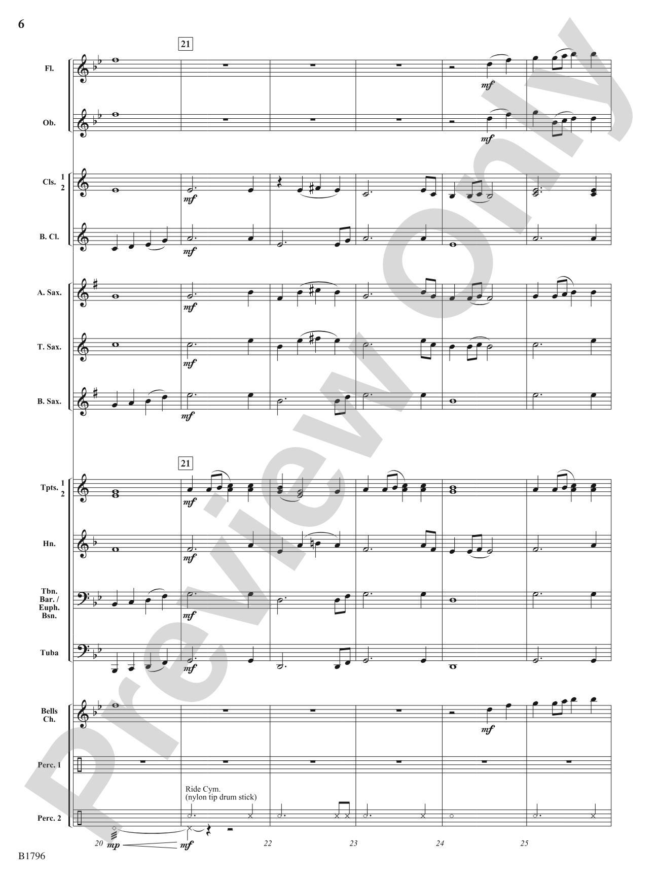 I Wandered Lonely as a Cloud (on a poem by William Wordsworth): Concert Band Conductor Score & Parts