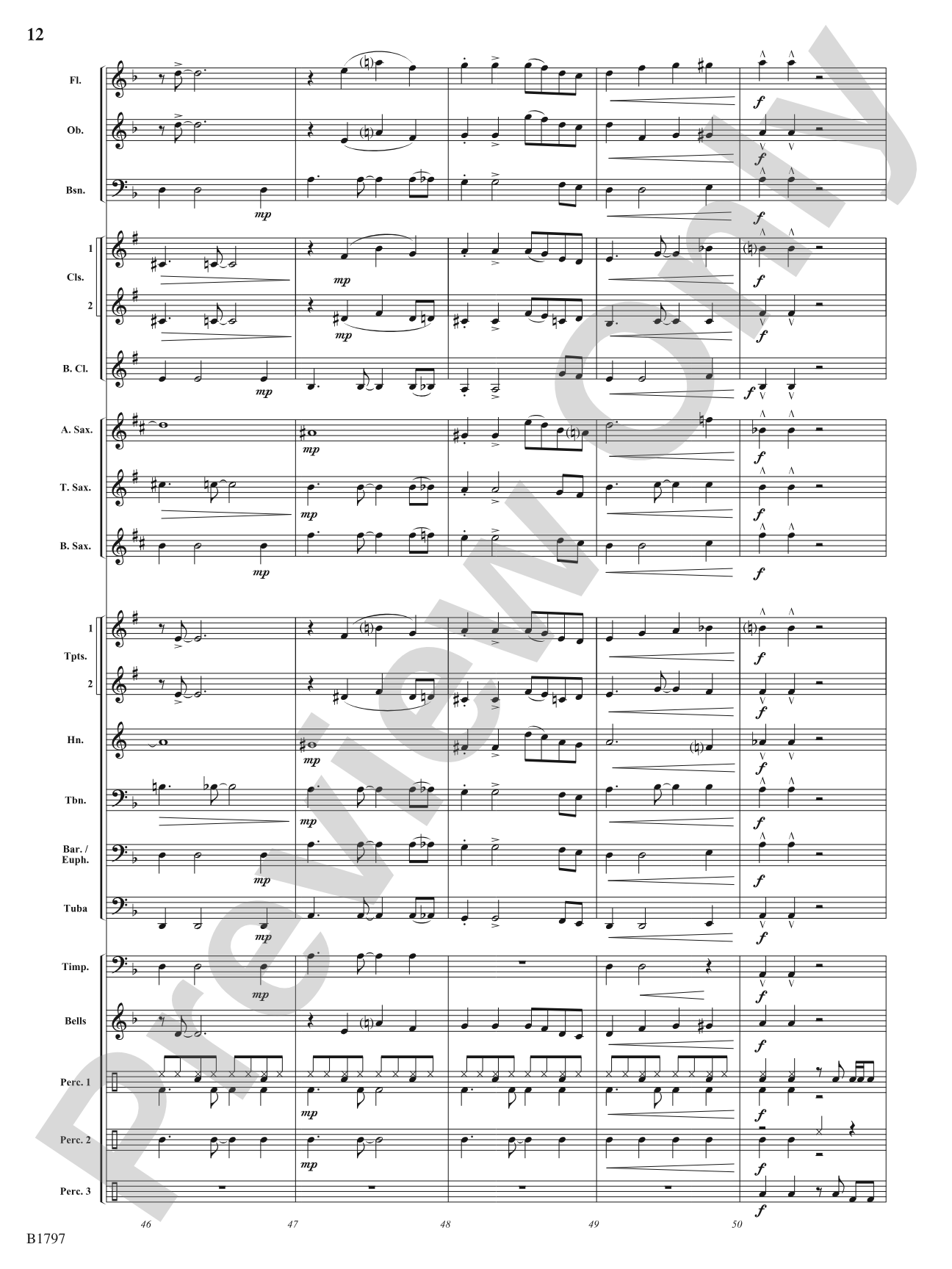 Secret Agent Rock: Concert Band Conductor Score & Parts