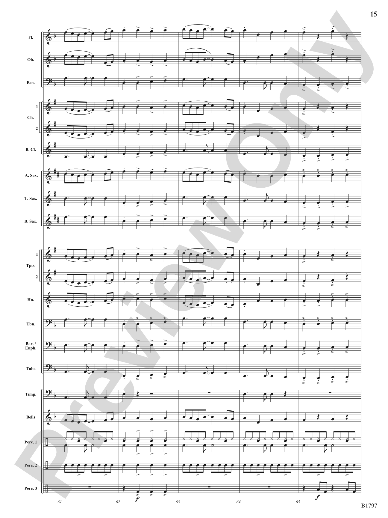 Secret Agent Rock: Concert Band Conductor Score & Parts