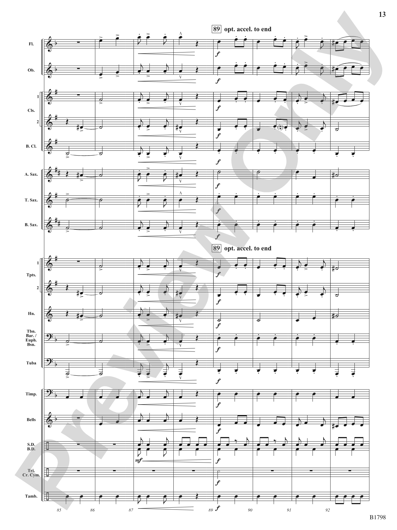 Slavic Festival: Concert Band Conductor Score & Parts