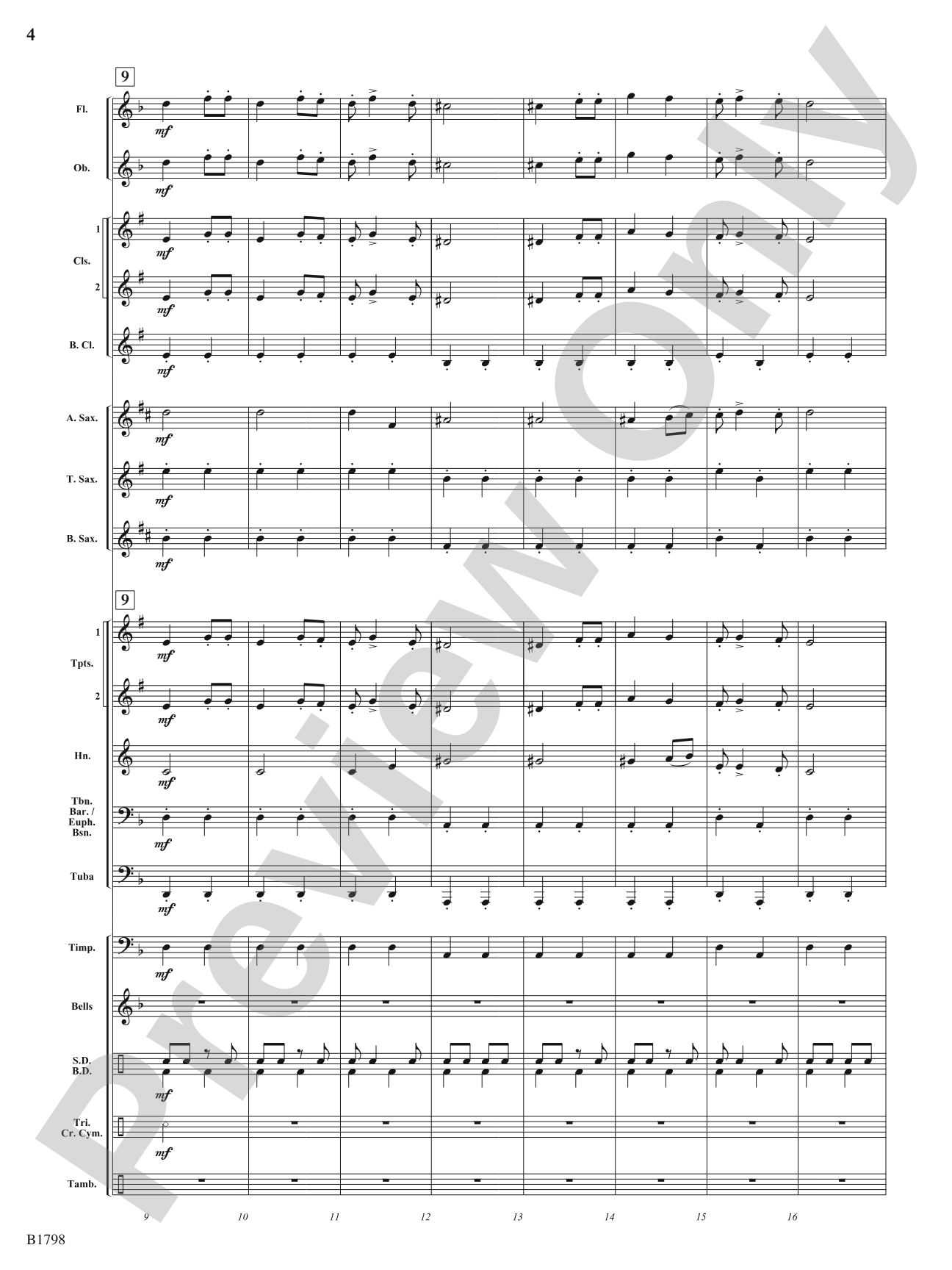 Slavic Festival: Concert Band Conductor Score & Parts
