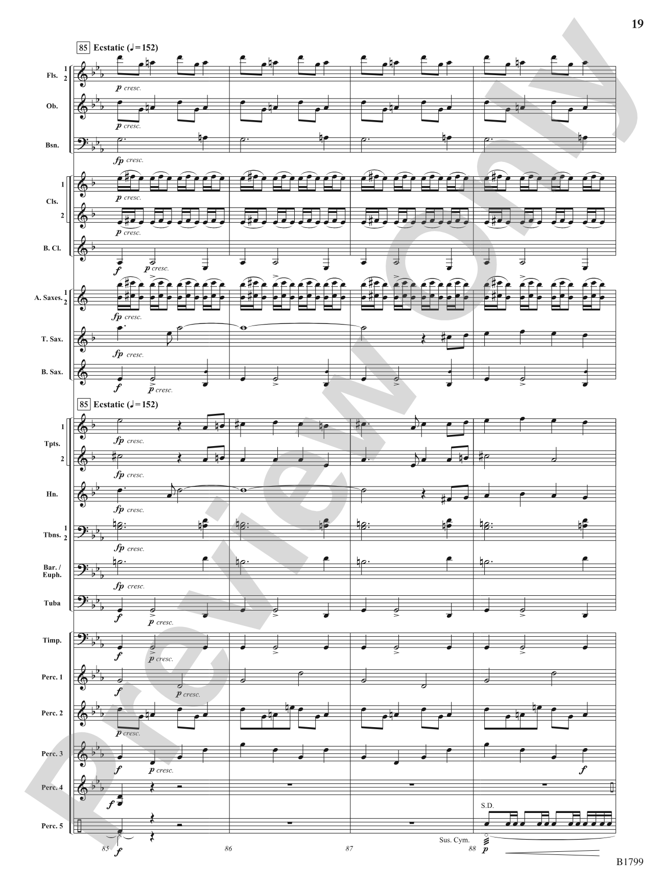 Crowns of Glory: Concert Band Conductor Score & Parts