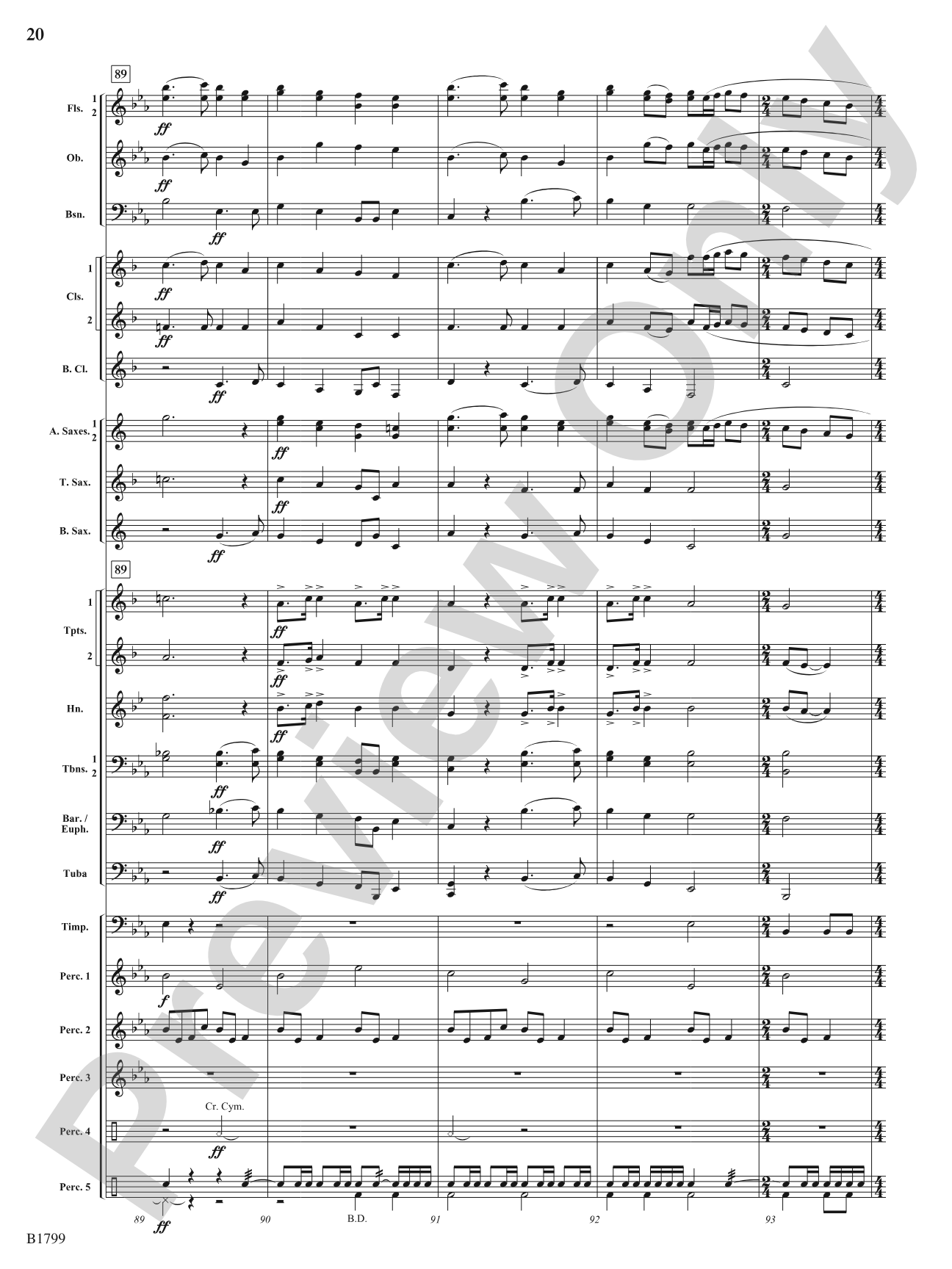 Crowns of Glory: Concert Band Conductor Score & Parts