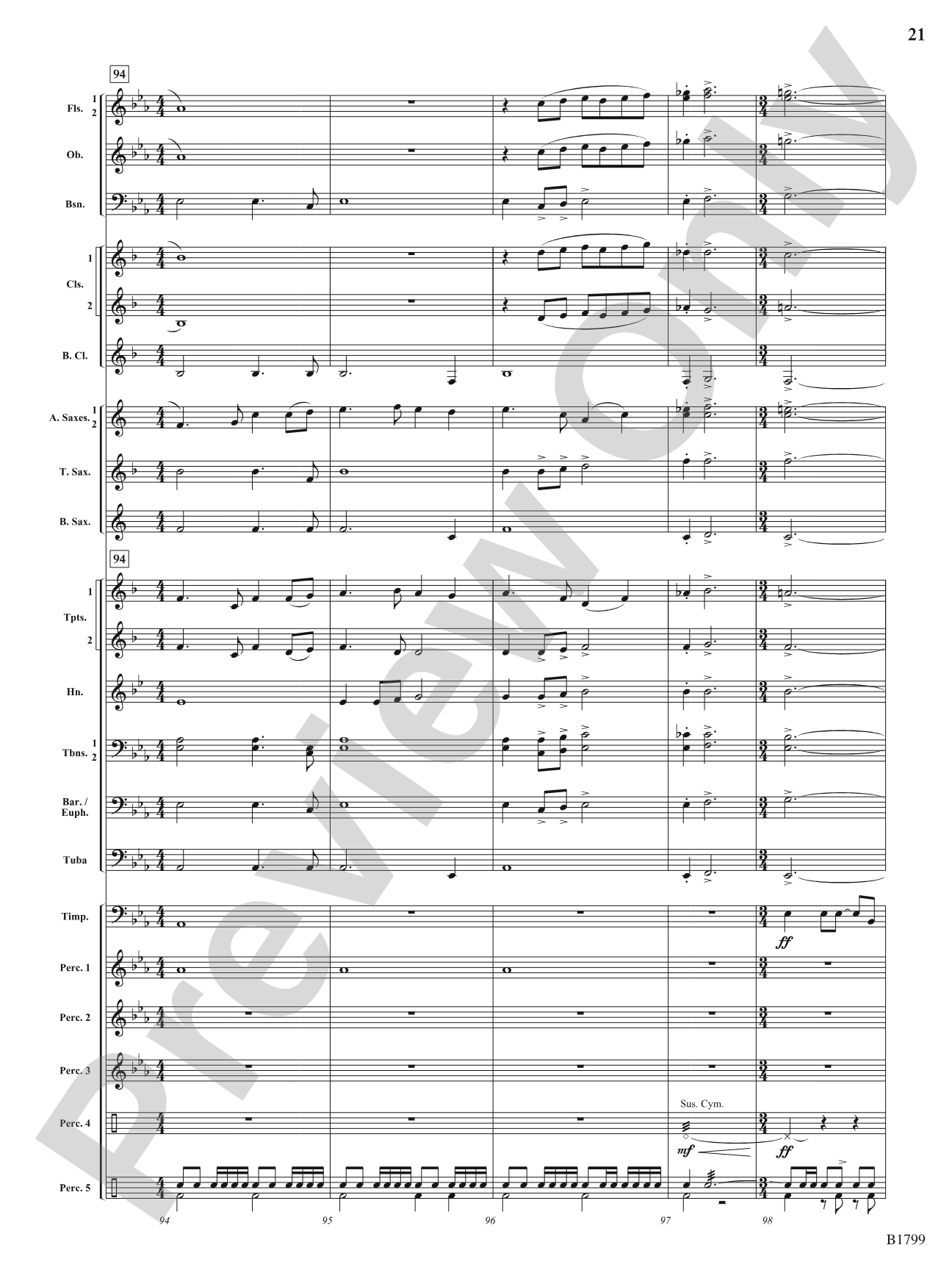 Crowns of Glory: Concert Band Conductor Score & Parts