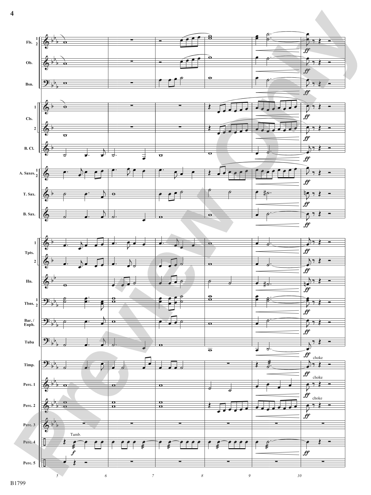 Crowns of Glory: Concert Band Conductor Score & Parts