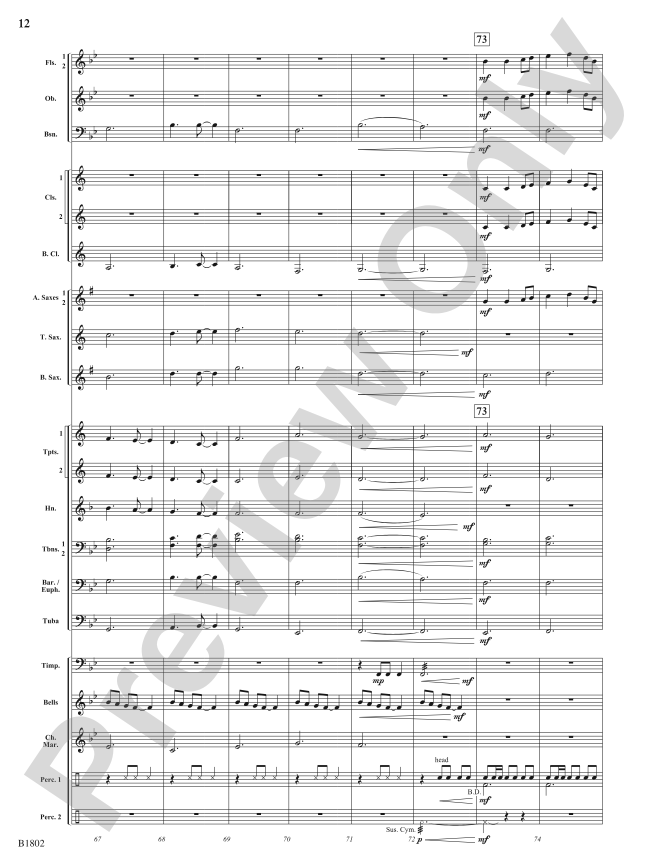 Heart of Gold: Concert Band Conductor Score & Parts