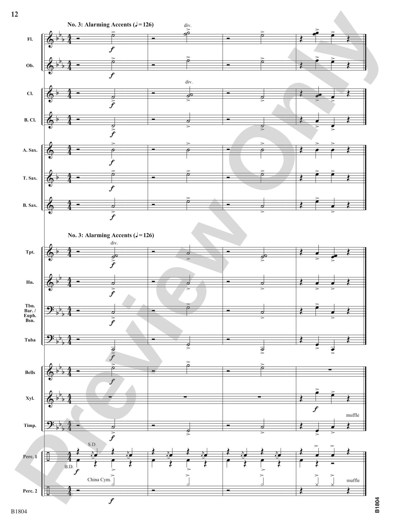 Spooky Mansion: Concert Band Conductor Score & Parts