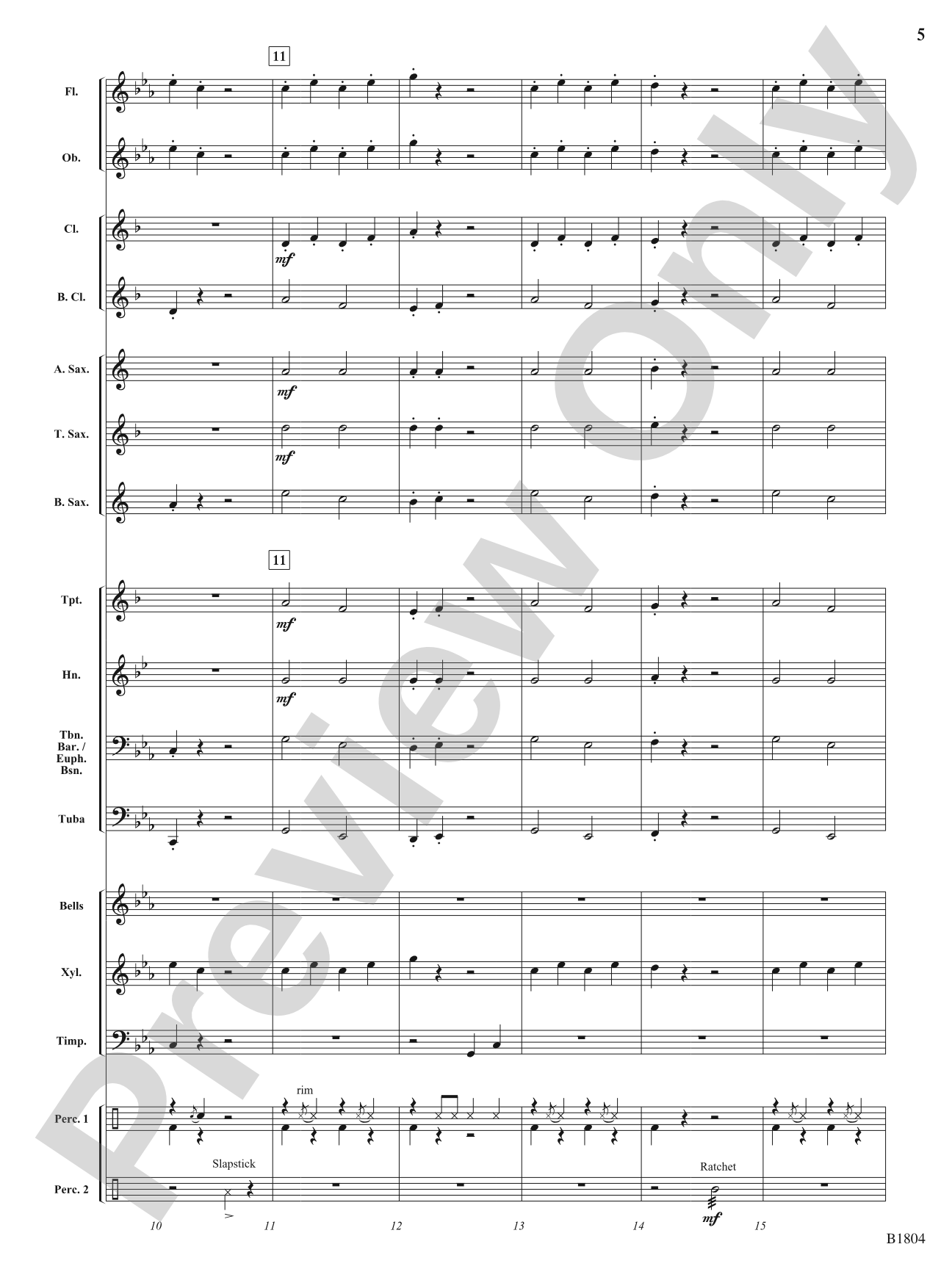 Spooky Mansion: Concert Band Conductor Score & Parts