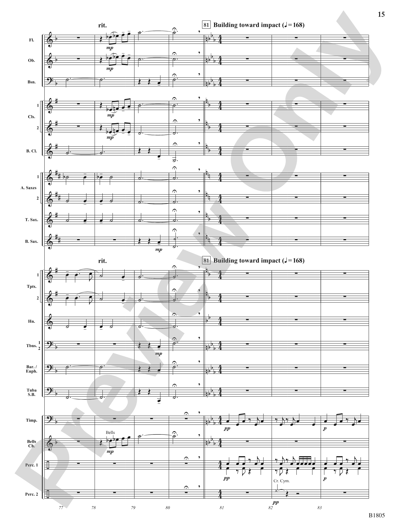 High Impact: Concert Band Conductor Score & Parts