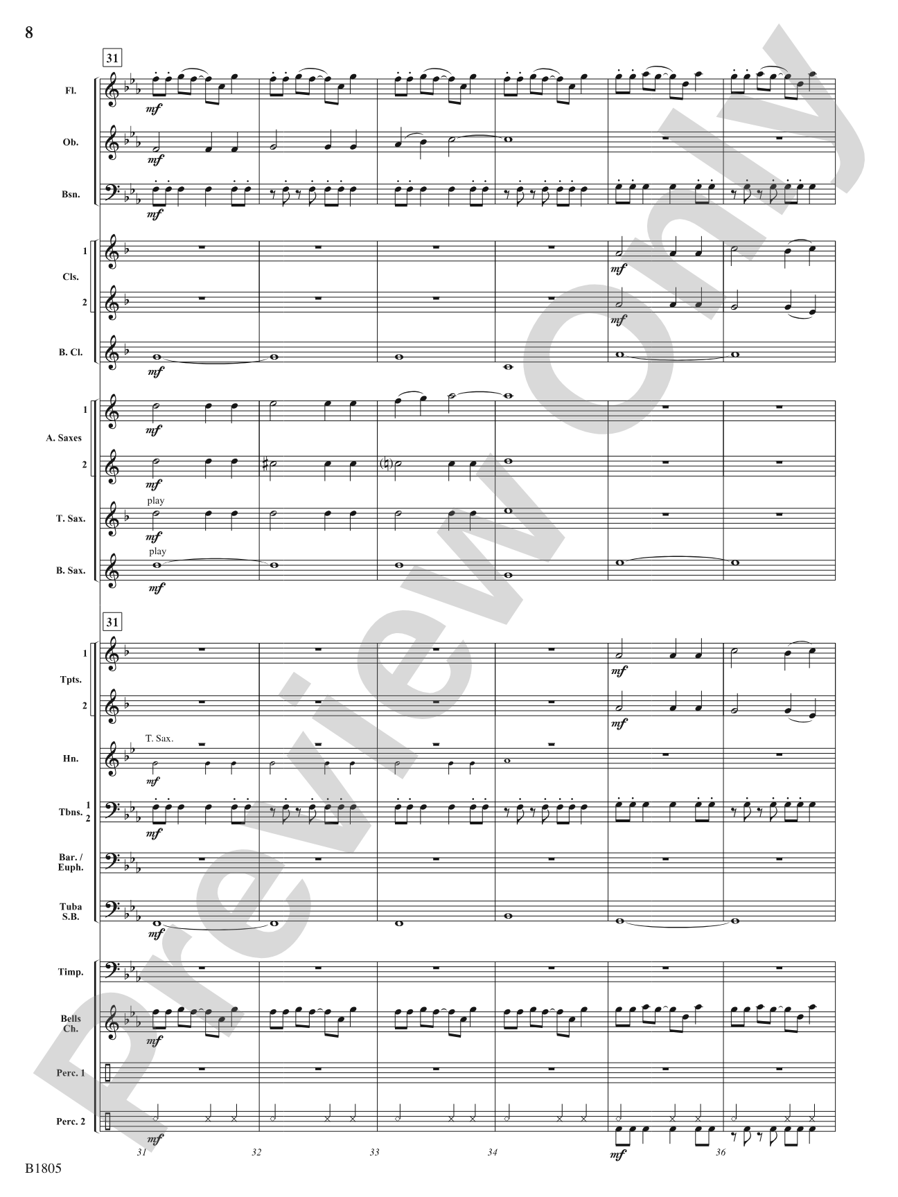 High Impact: Concert Band Conductor Score & Parts