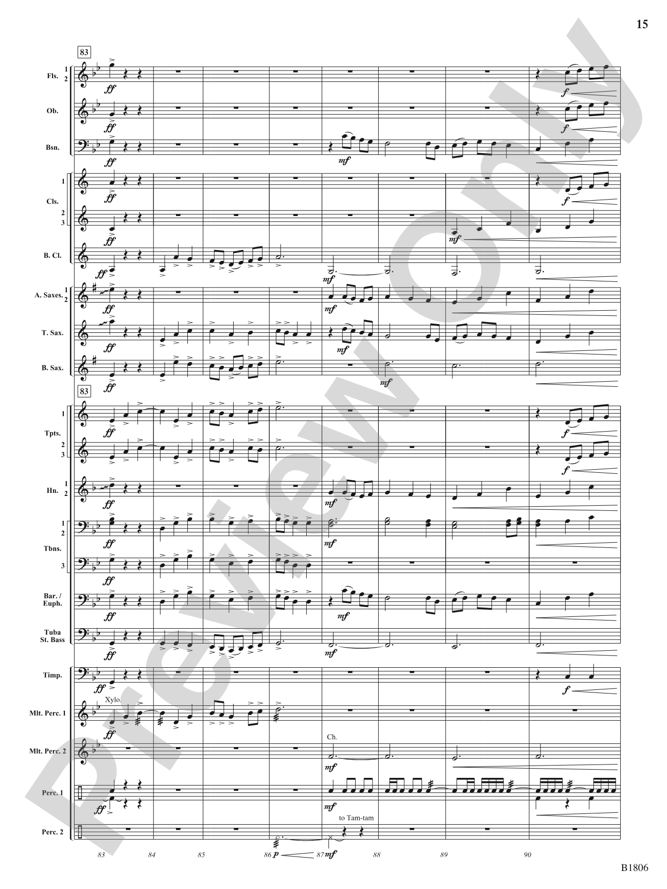 Tectonic Plates: Concert Band Conductor Score & Parts