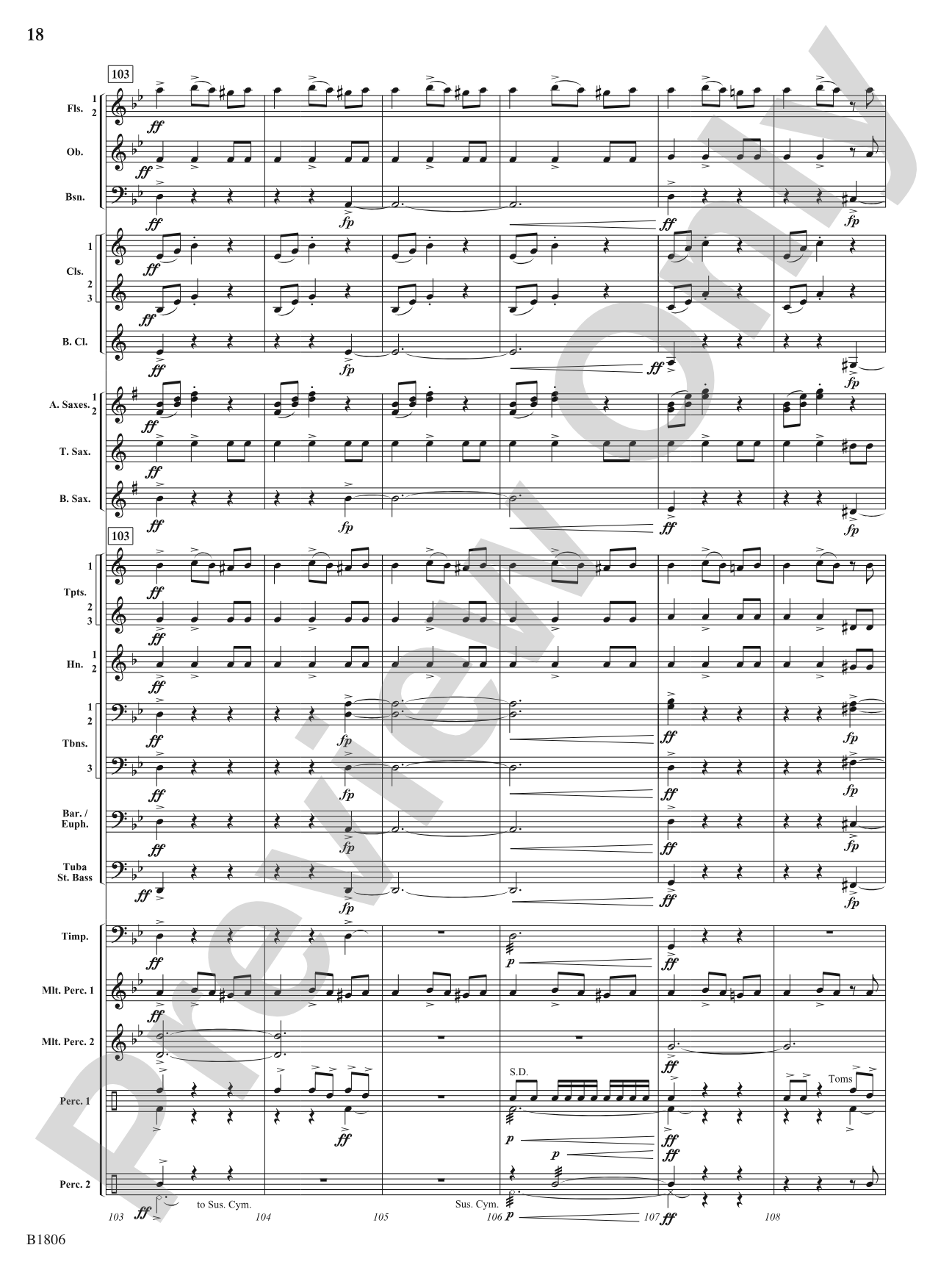 Tectonic Plates: Concert Band Conductor Score & Parts