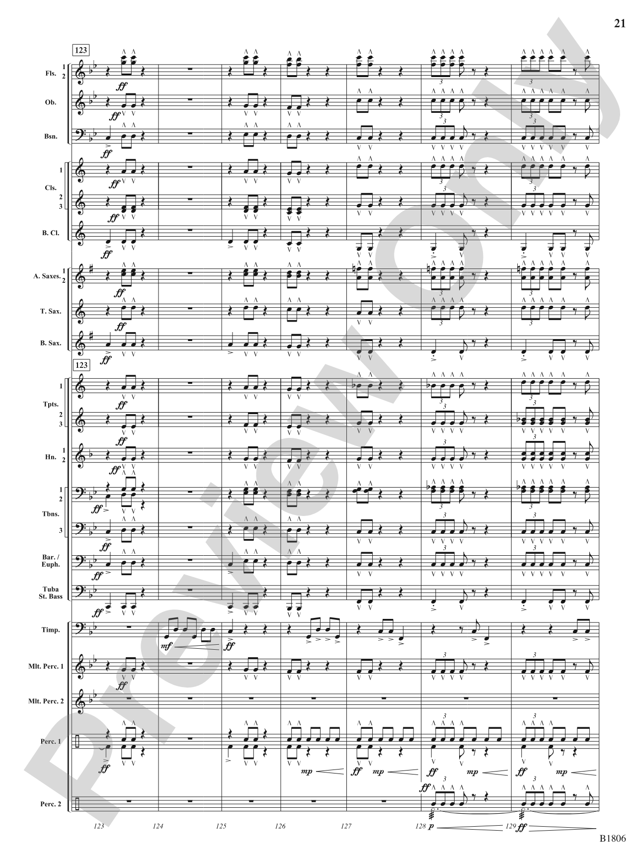 Tectonic Plates: Concert Band Conductor Score & Parts