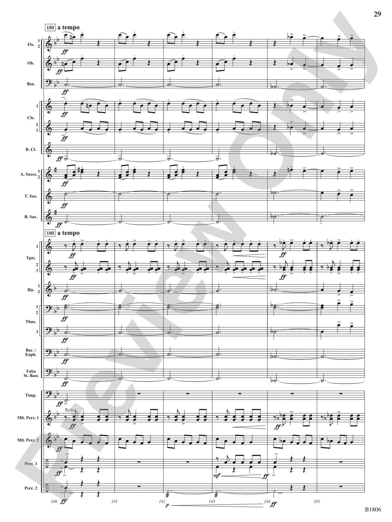 Tectonic Plates: Concert Band Conductor Score & Parts