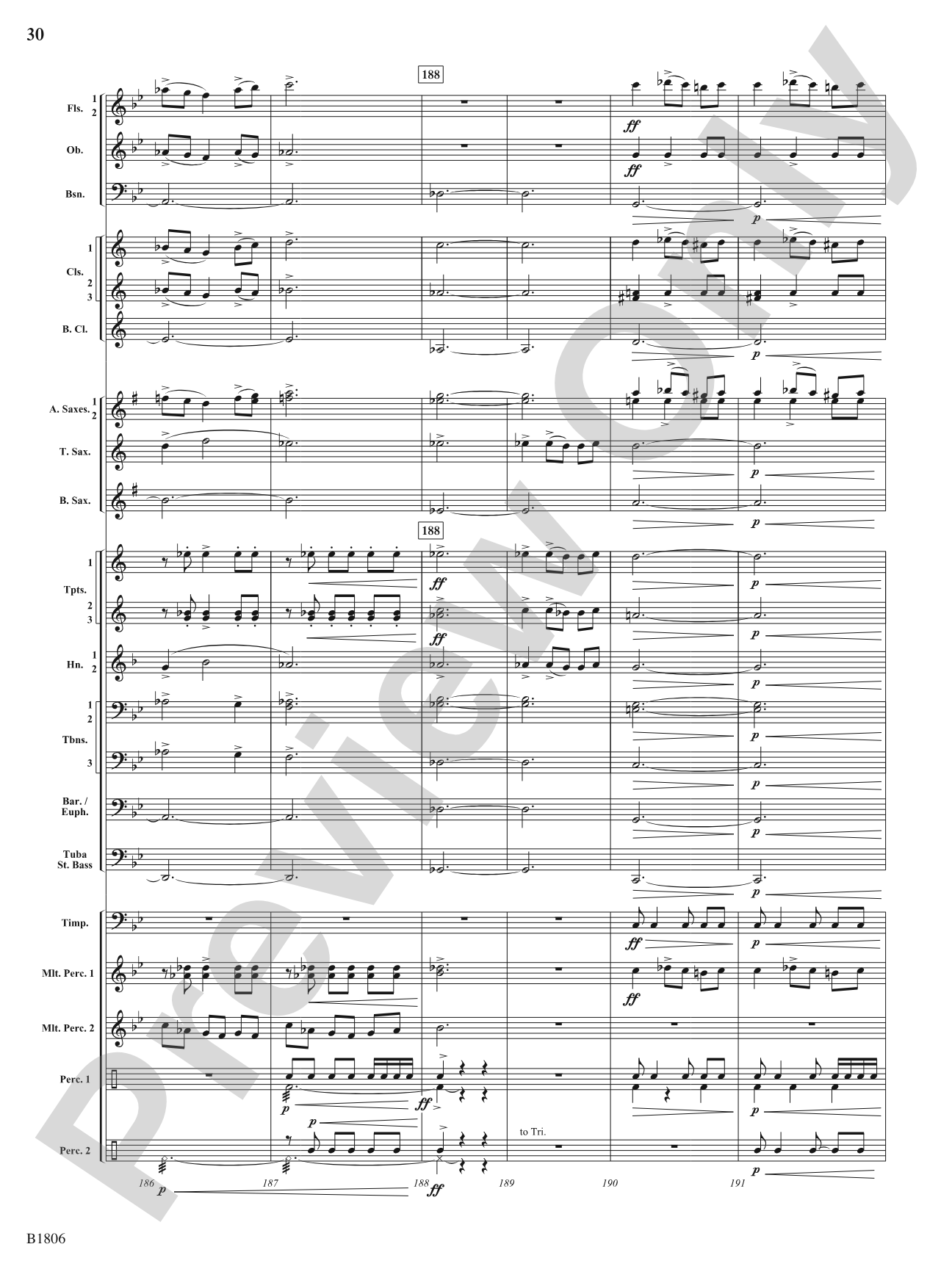 Tectonic Plates: Concert Band Conductor Score & Parts