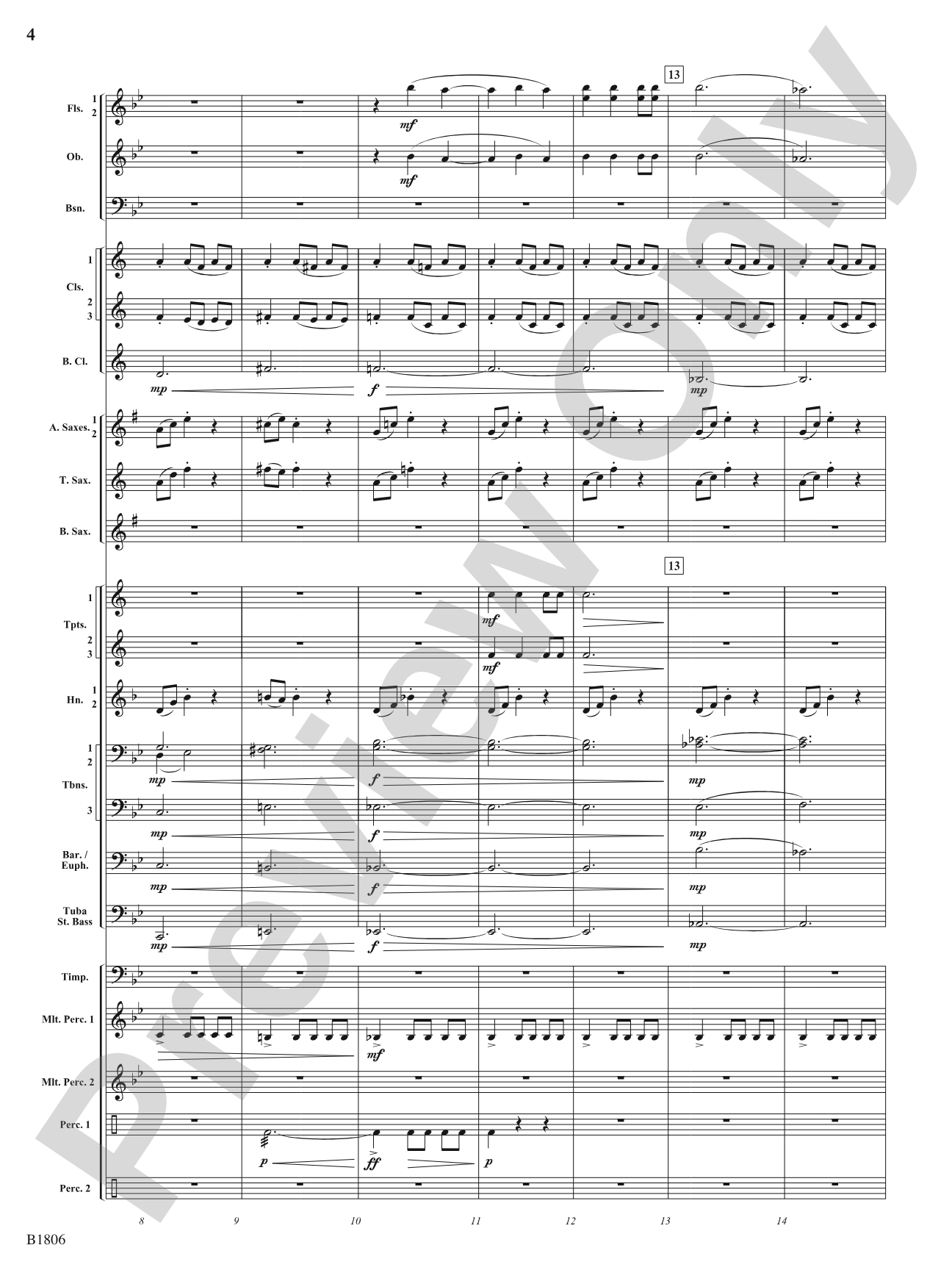 Tectonic Plates: Concert Band Conductor Score & Parts