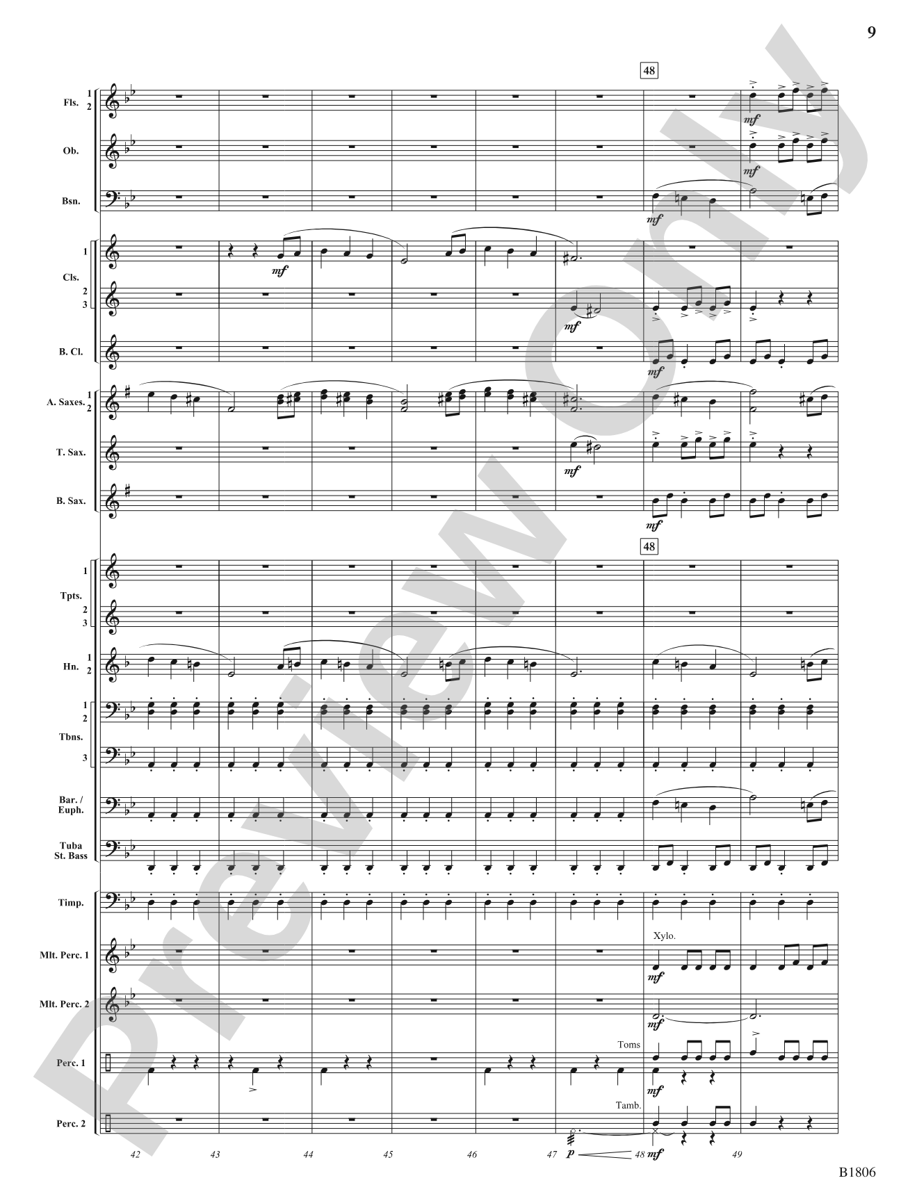 Tectonic Plates: Concert Band Conductor Score & Parts
