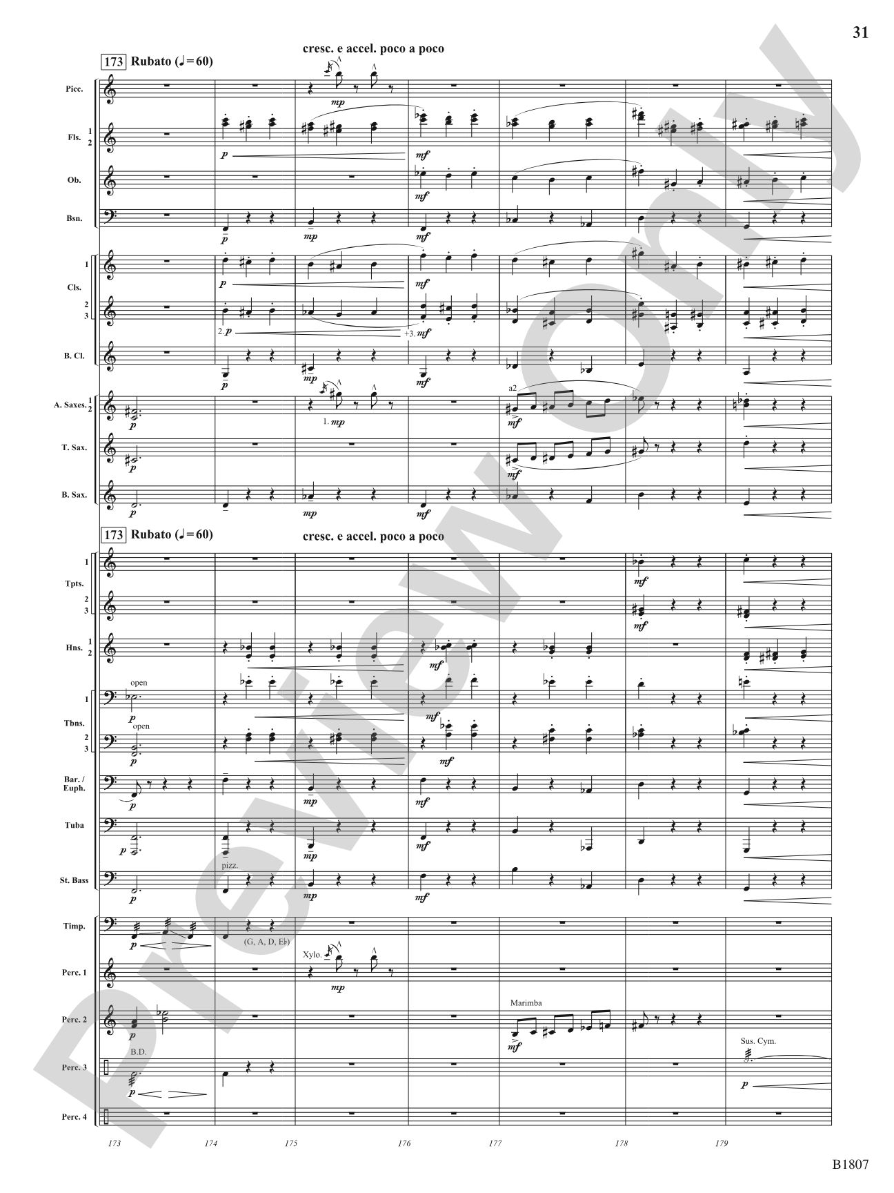 Il Mazzamurello (The Whimsical Italian Elf): Concert Band Conductor Score & Parts