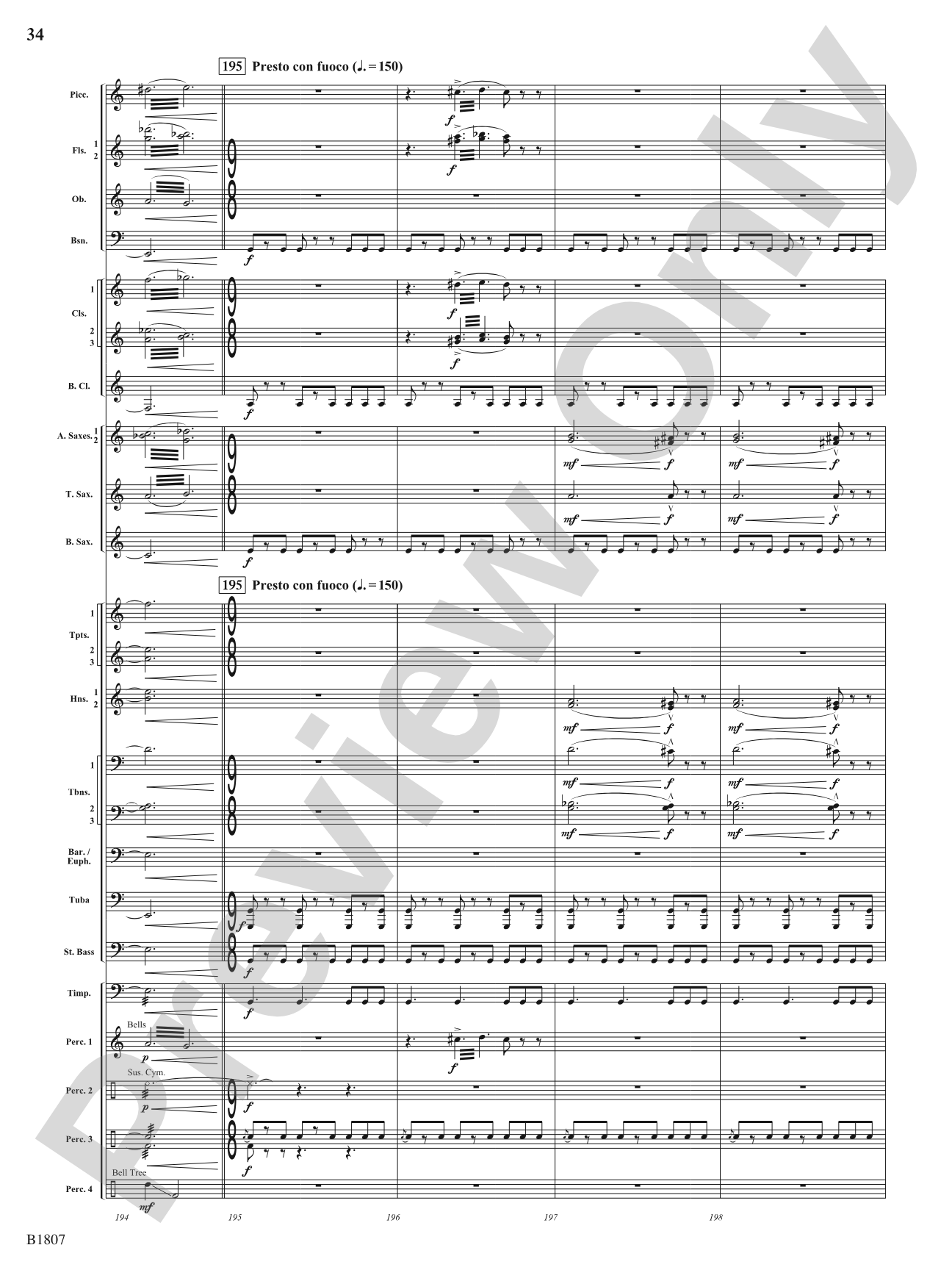 Il Mazzamurello (The Whimsical Italian Elf): Concert Band Conductor Score & Parts