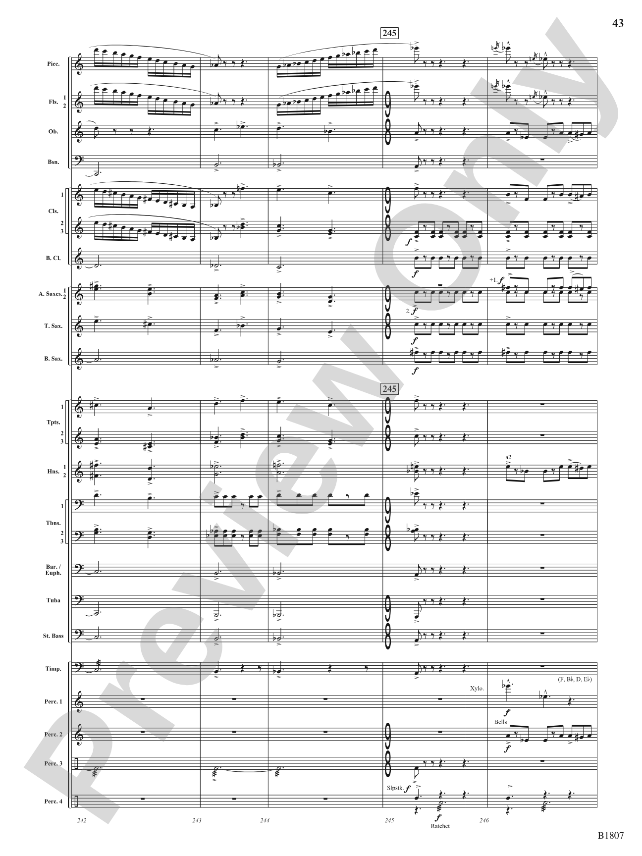 Il Mazzamurello (The Whimsical Italian Elf): Concert Band Conductor Score & Parts