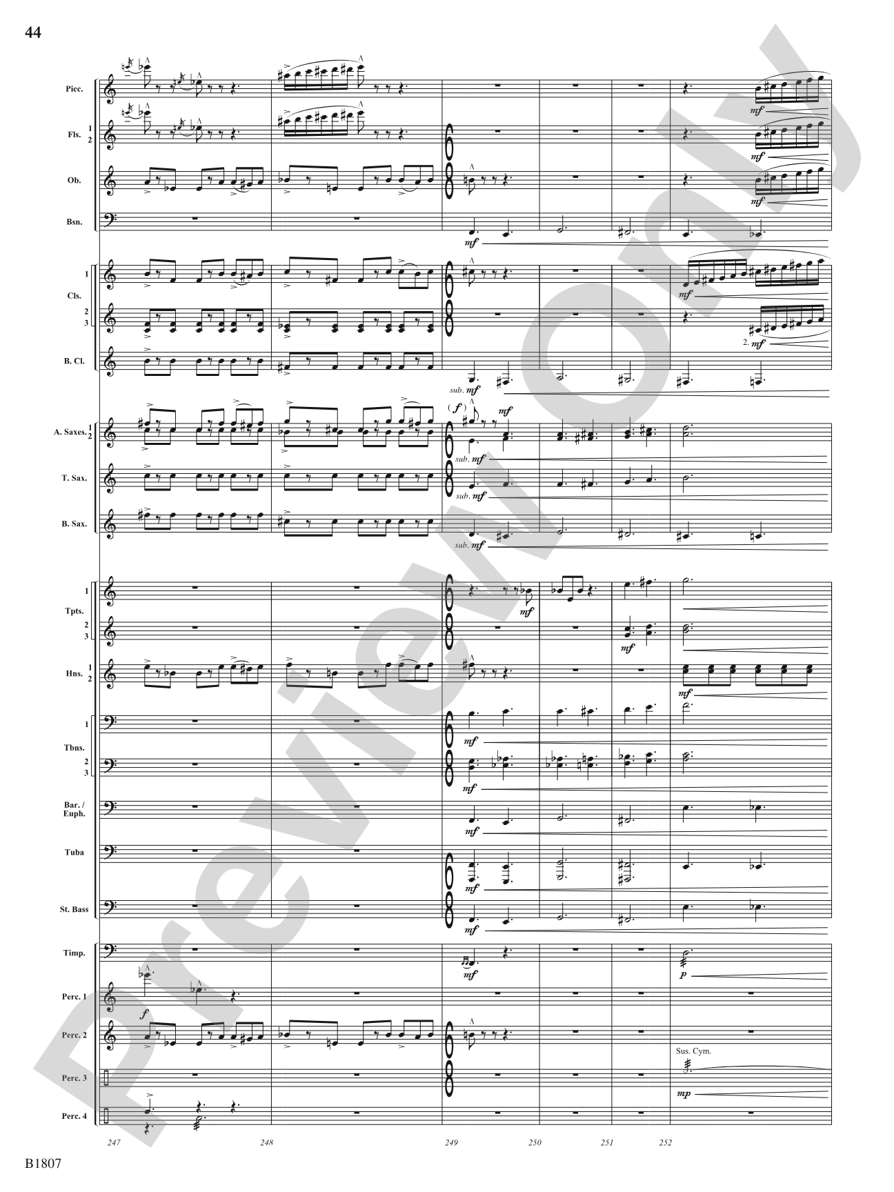 Il Mazzamurello (The Whimsical Italian Elf): Concert Band Conductor Score & Parts